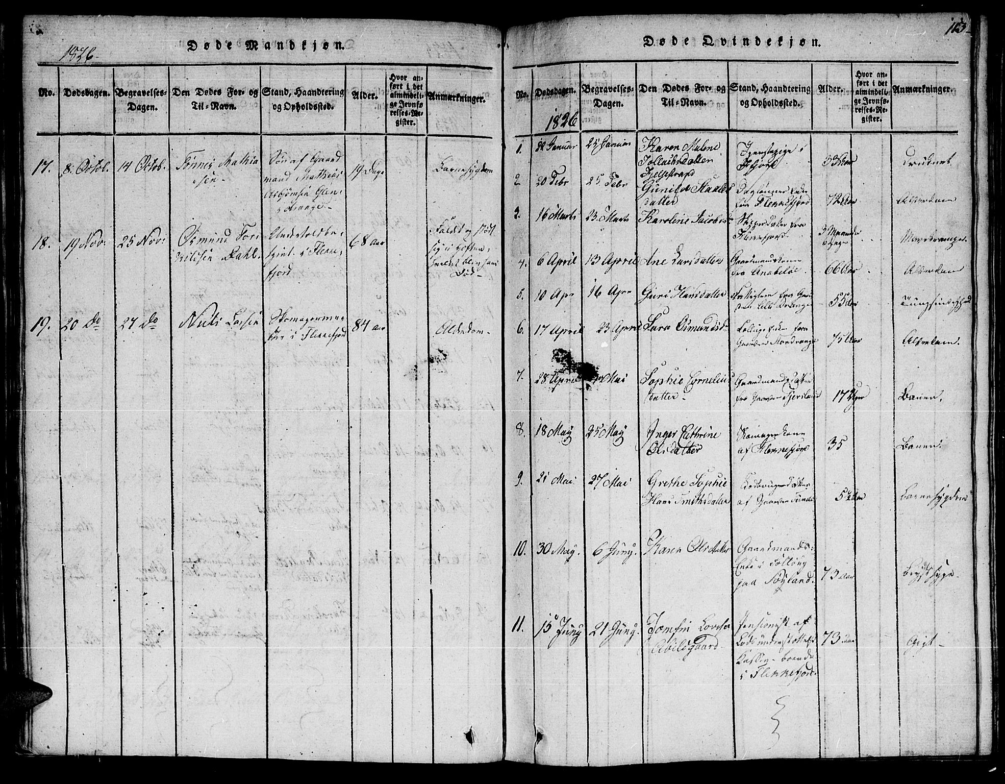 Flekkefjord sokneprestkontor, AV/SAK-1111-0012/F/Fa/Fac/L0002: Parish register (official) no. A 2, 1815-1826, p. 113