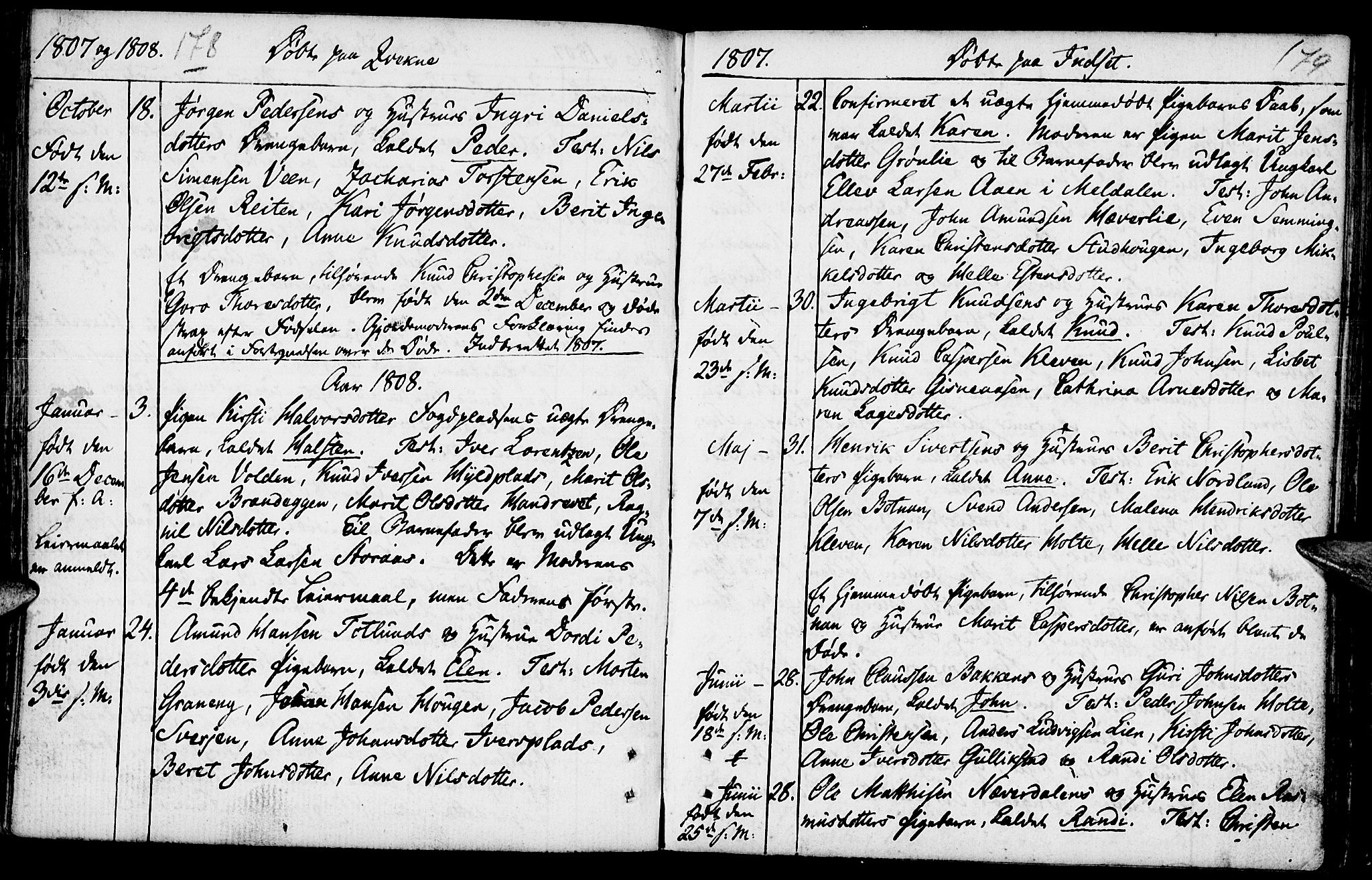 Kvikne prestekontor, SAH/PREST-064/H/Ha/Haa/L0003: Parish register (official) no. 3, 1785-1814, p. 178-179