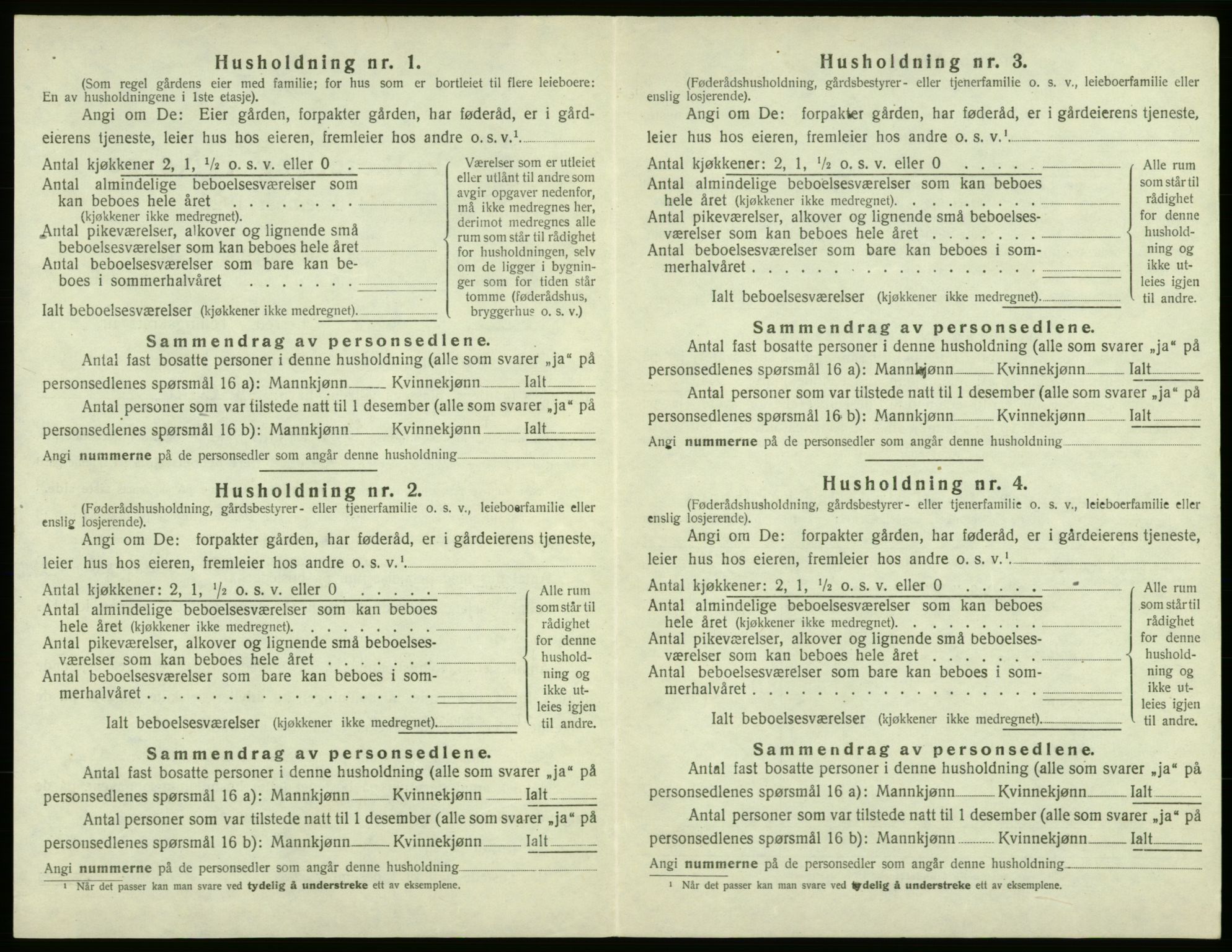 SAB, 1920 census for Bremnes, 1920, p. 882