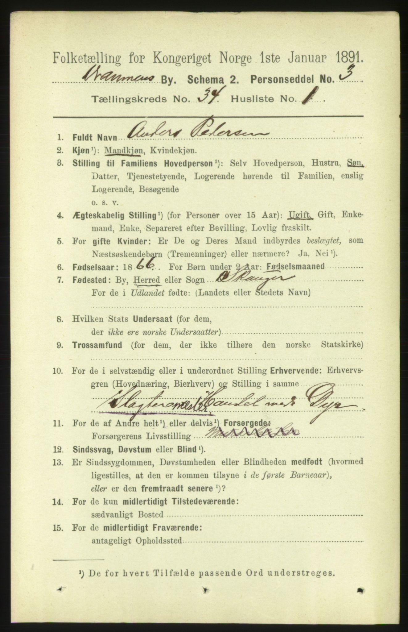 RA, 1891 census for 0602 Drammen, 1891, p. 20652