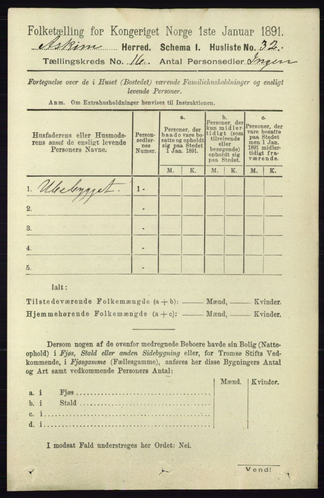 RA, 1891 census for 0124 Askim, 1891, p. 2634