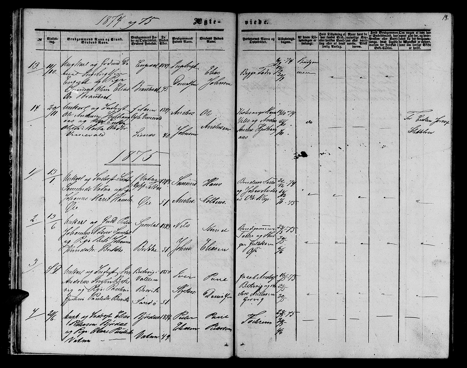 Ministerialprotokoller, klokkerbøker og fødselsregistre - Møre og Romsdal, AV/SAT-A-1454/513/L0188: Parish register (copy) no. 513C02, 1865-1882, p. 18