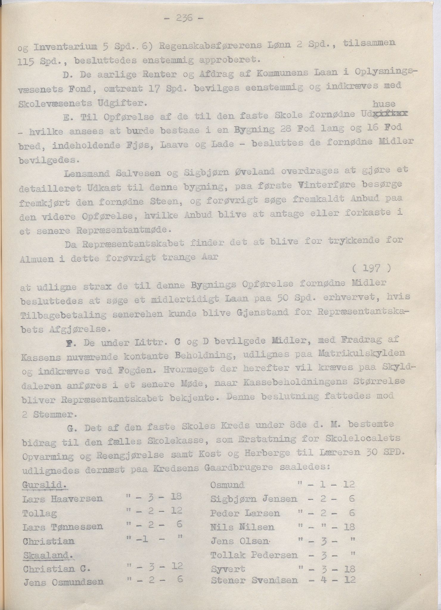 Lund kommune - Formannskapet/Formannskapskontoret, IKAR/K-101761/A/Aa/Aaa/L0002: Forhandlingsprotokoll, 1837-1865, p. 236