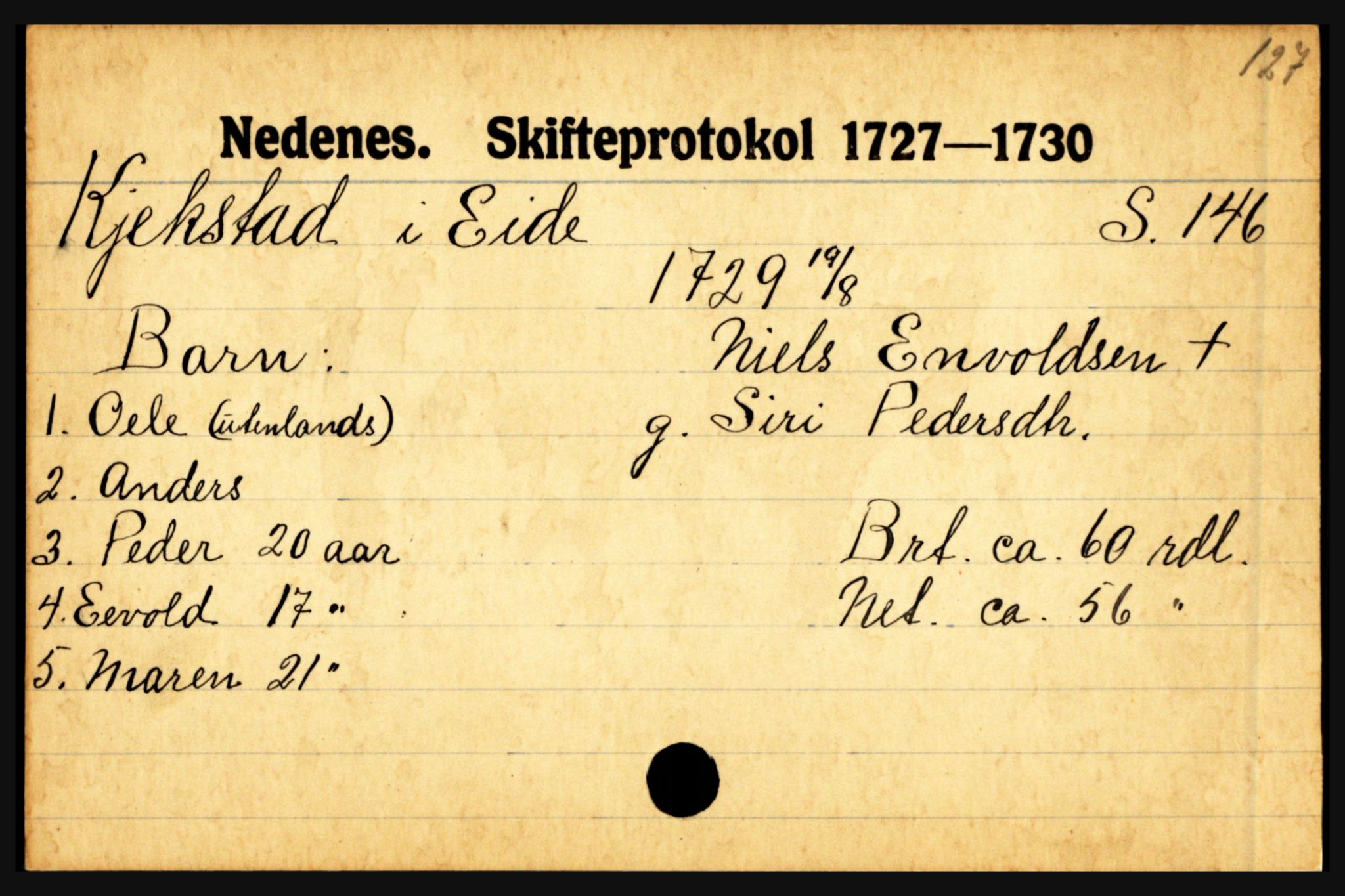 Nedenes sorenskriveri før 1824, AV/SAK-1221-0007/H, p. 14651