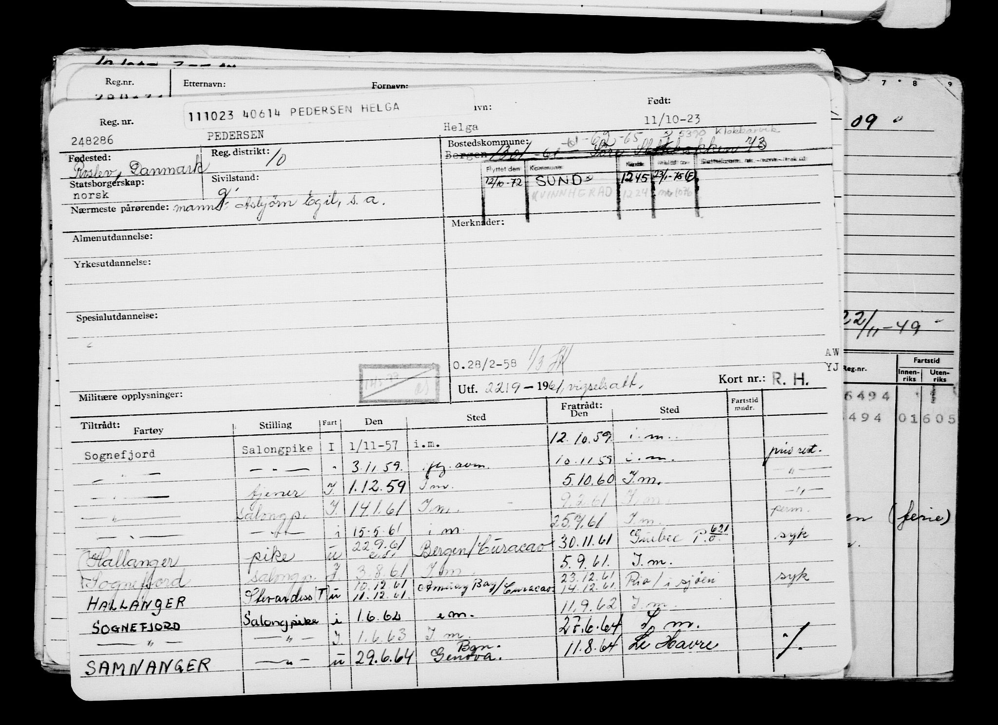 Direktoratet for sjømenn, AV/RA-S-3545/G/Gb/L0223: Hovedkort, 1923, p. 791