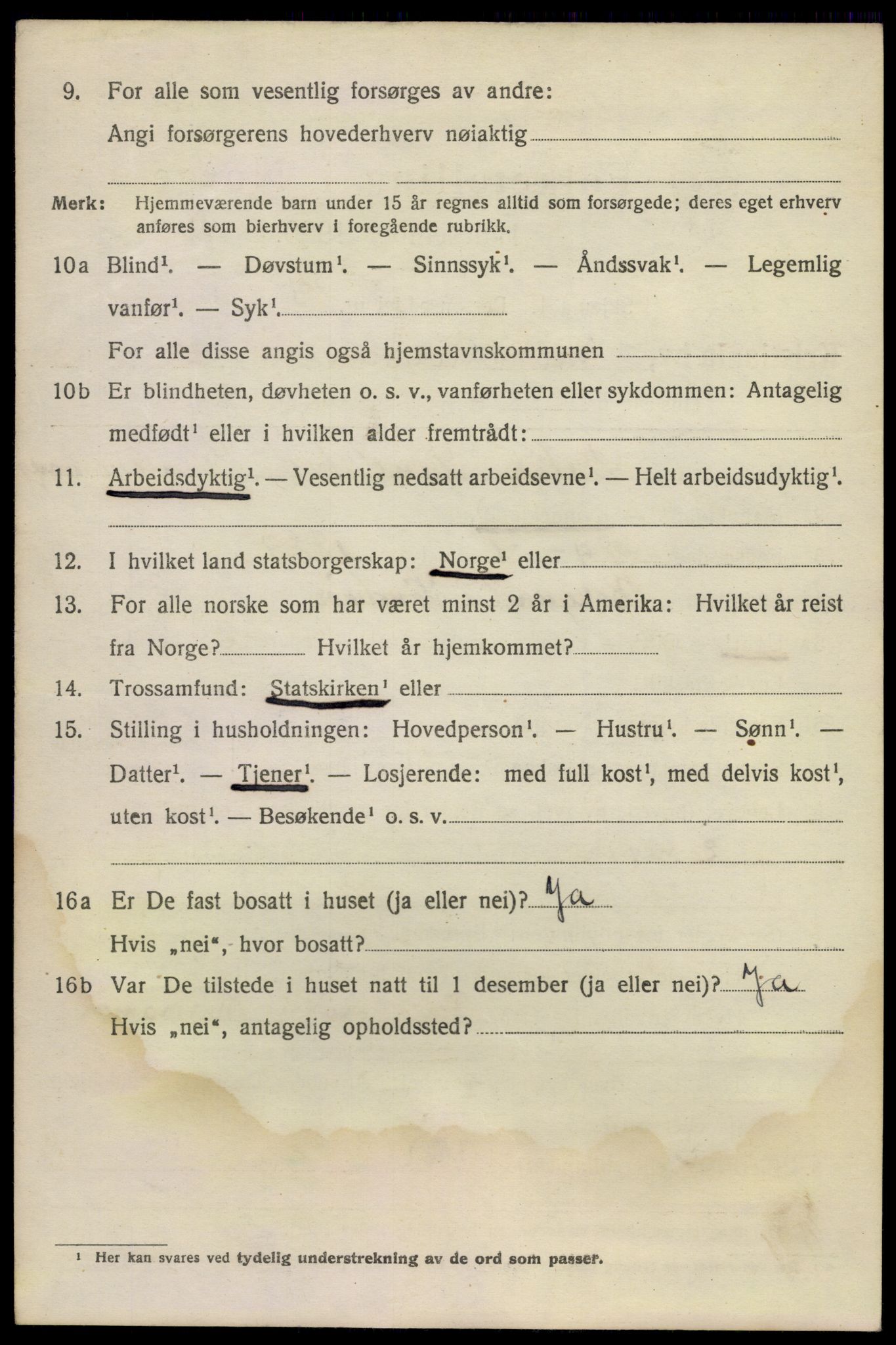 SAO, 1920 census for Kristiania, 1920, p. 620160