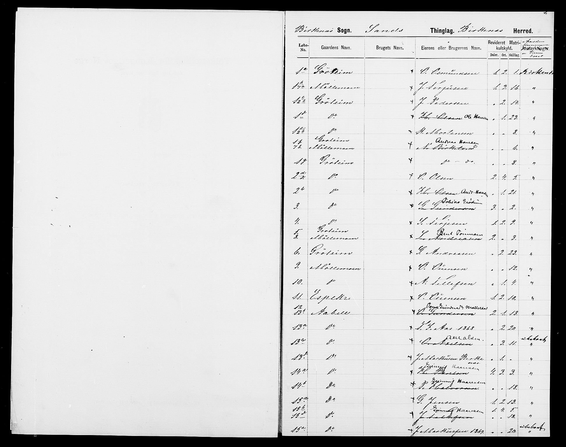 SAK, 1875 census for 1013P Tveit, 1875, p. 29