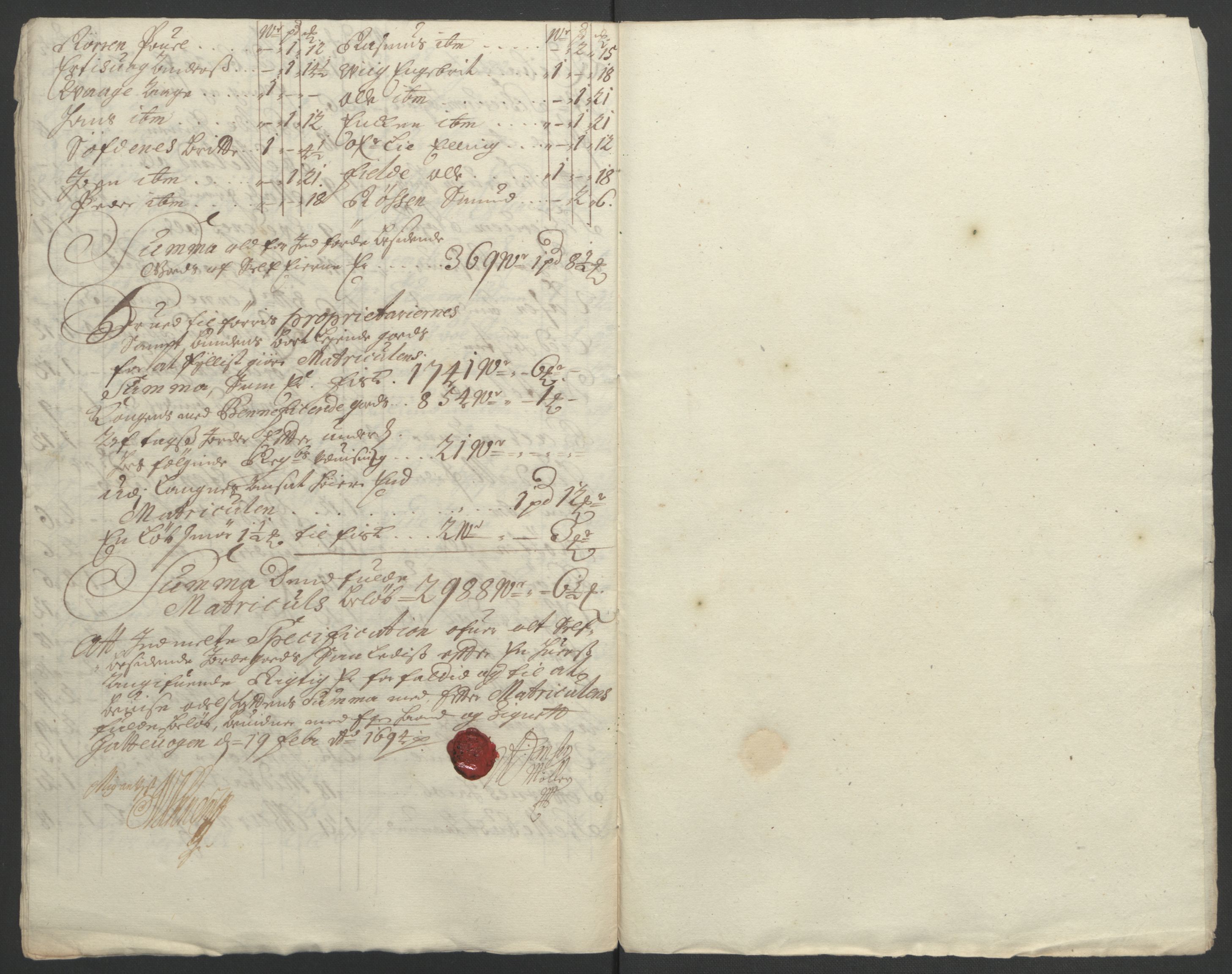 Rentekammeret inntil 1814, Reviderte regnskaper, Fogderegnskap, AV/RA-EA-4092/R54/L3554: Fogderegnskap Sunnmøre, 1691-1693, p. 482