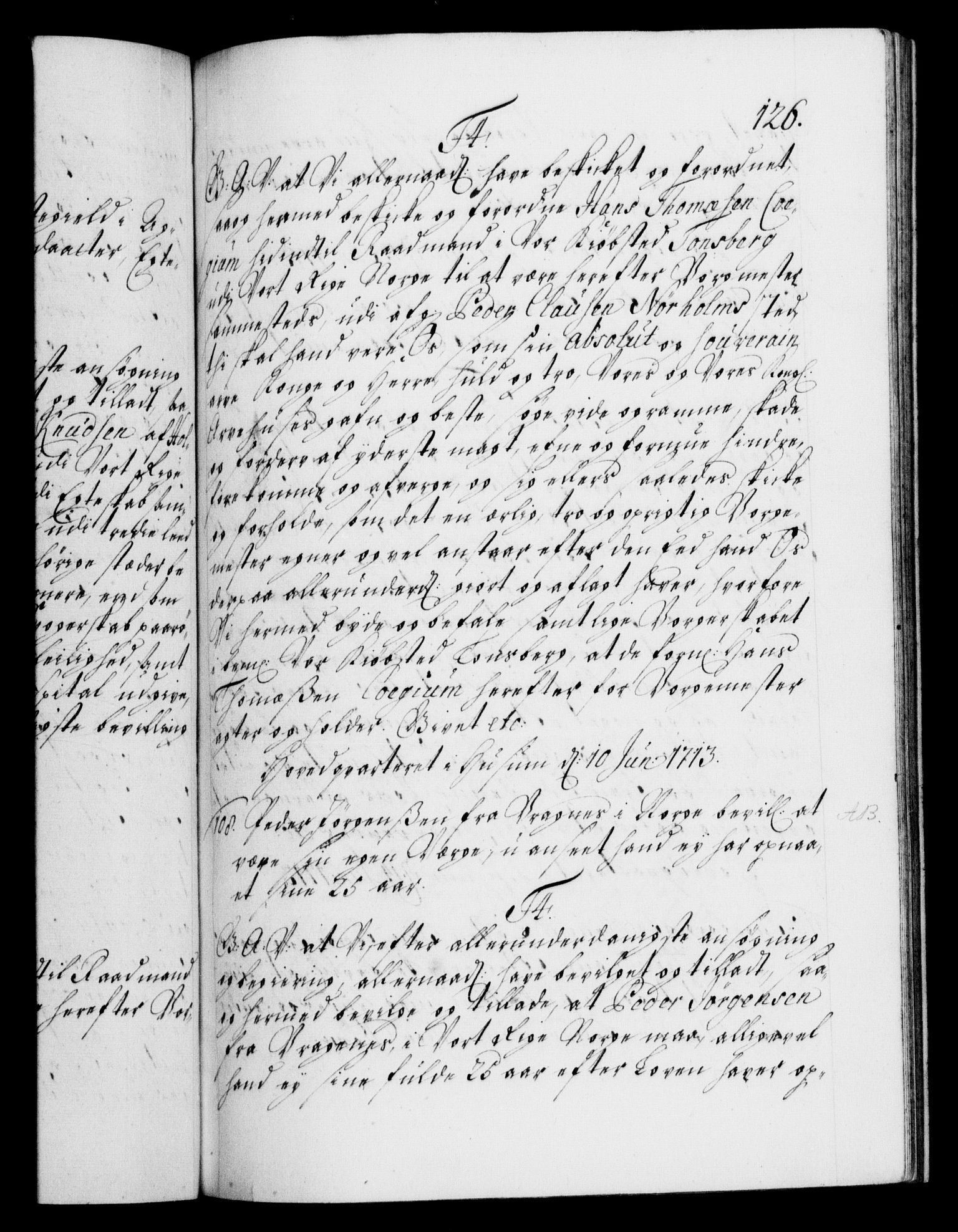 Danske Kanselli 1572-1799, AV/RA-EA-3023/F/Fc/Fca/Fcaa/L0021: Norske registre, 1712-1715, p. 126a