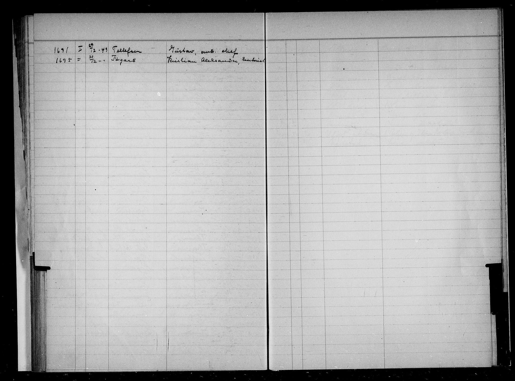 Oslo skifterett, AV/SAO-A-10383/F/Fa/Faa/L0049: Register til dødsfallsprotokollene, 1949