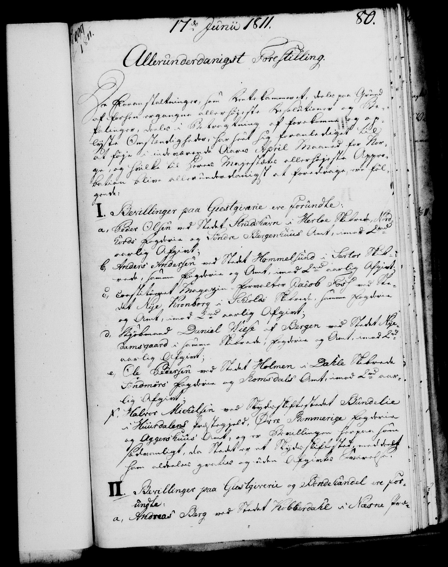 Rentekammeret, Kammerkanselliet, AV/RA-EA-3111/G/Gf/Gfa/L0093: Norsk relasjons- og resolusjonsprotokoll (merket RK 52.93), 1811, p. 317