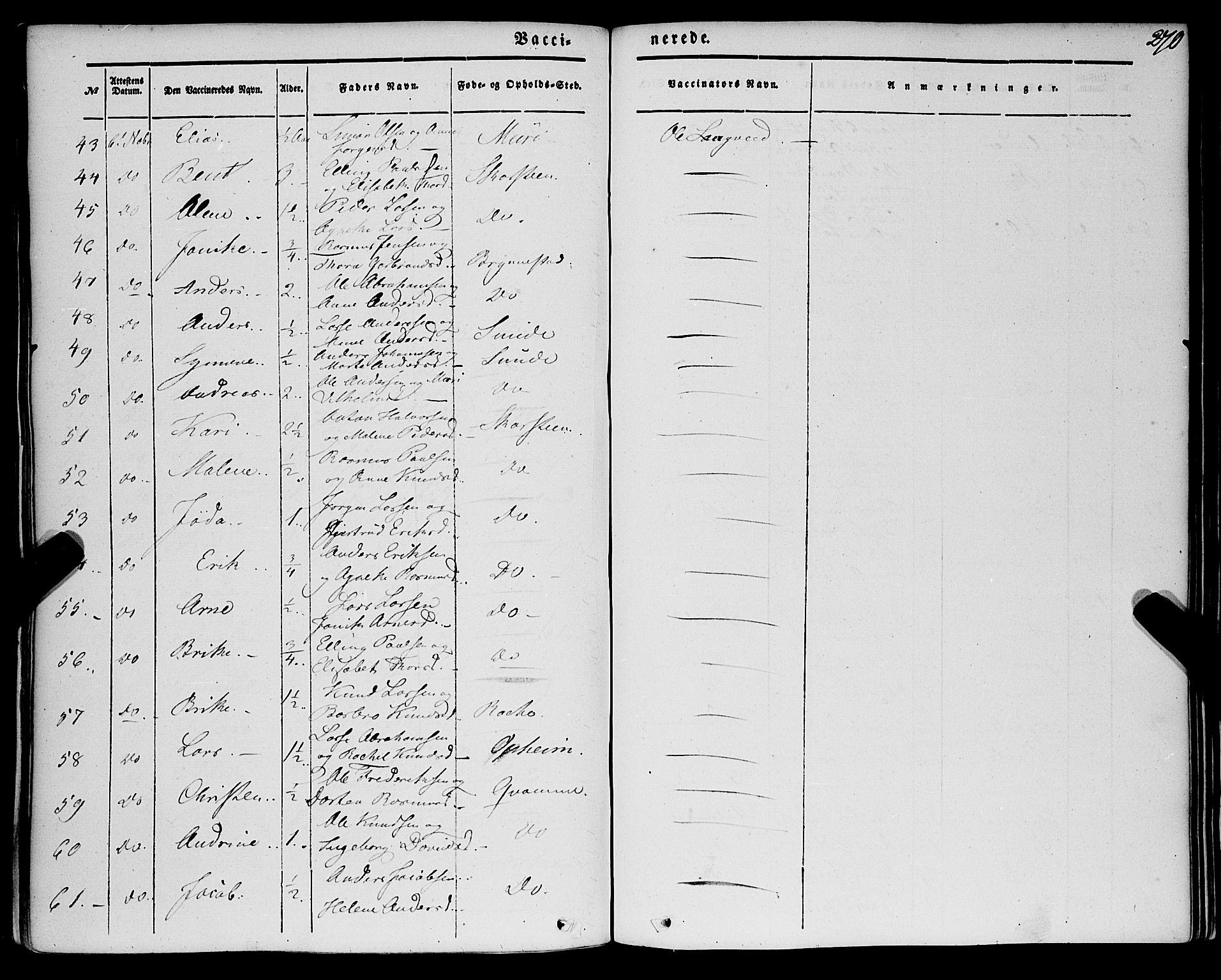 Innvik sokneprestembete, AV/SAB-A-80501: Parish register (official) no. A 5, 1847-1865, p. 270