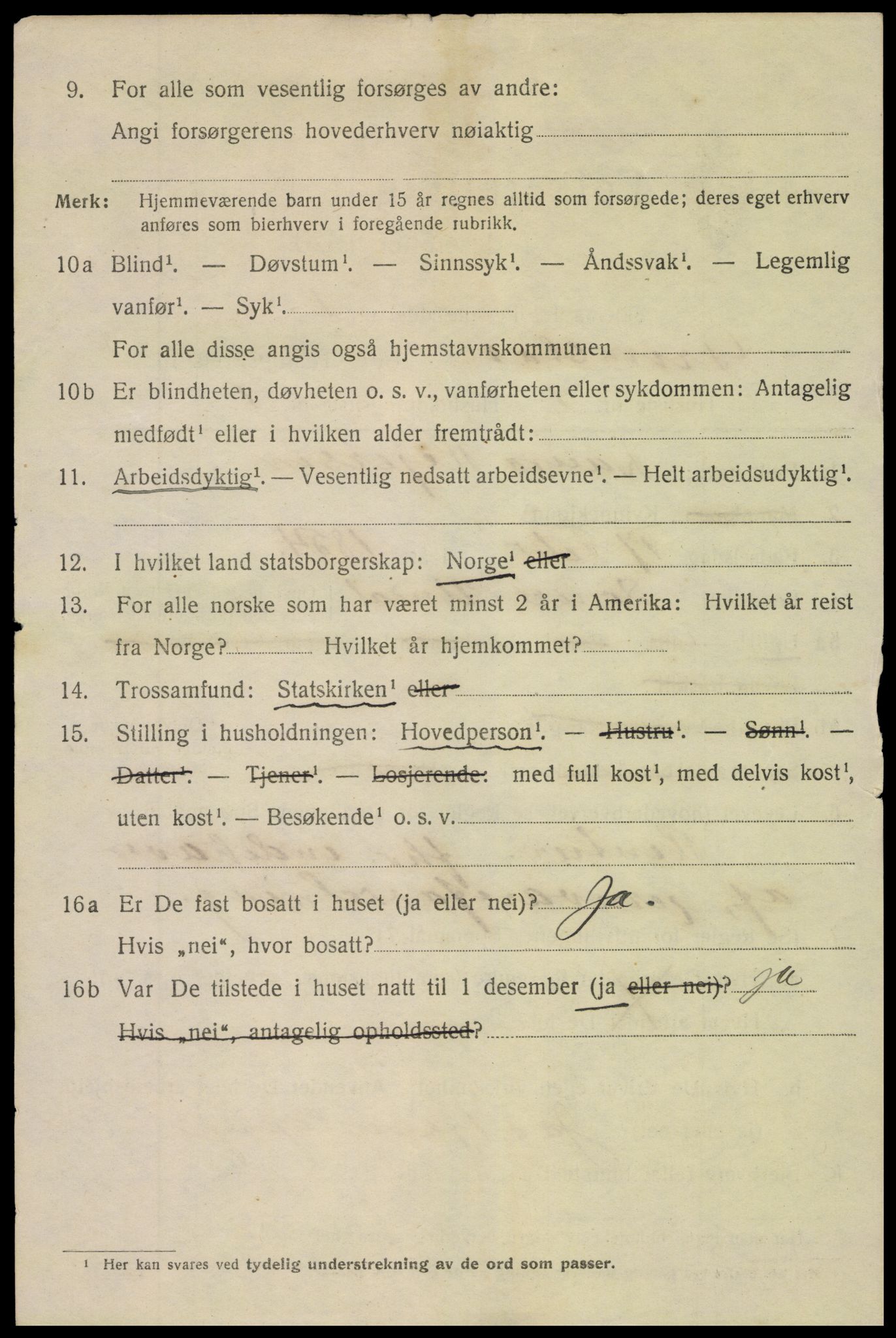 SAK, 1920 census for Grimstad, 1920, p. 4310