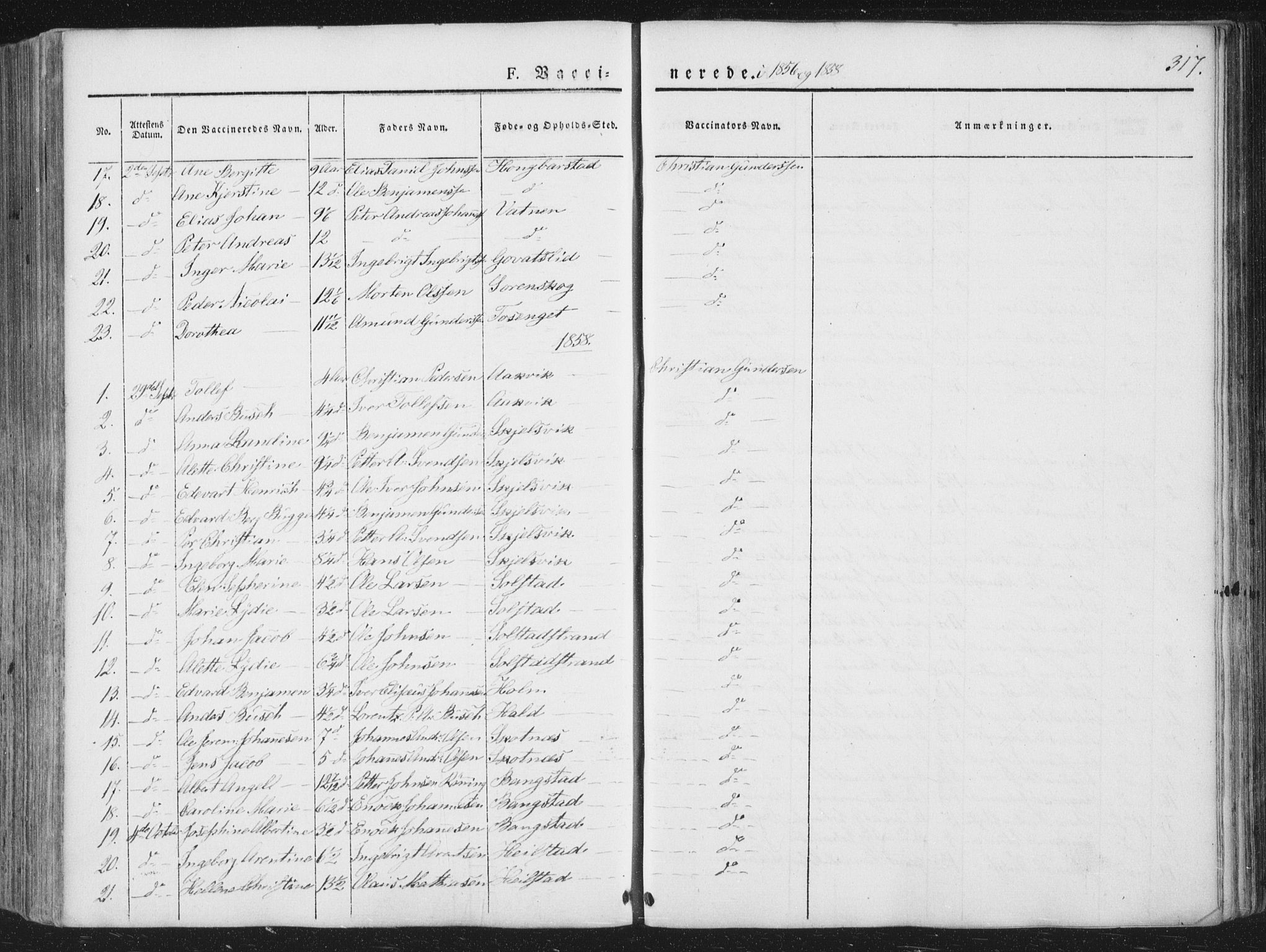 Ministerialprotokoller, klokkerbøker og fødselsregistre - Nordland, AV/SAT-A-1459/810/L0144: Parish register (official) no. 810A07 /1, 1841-1862, p. 317