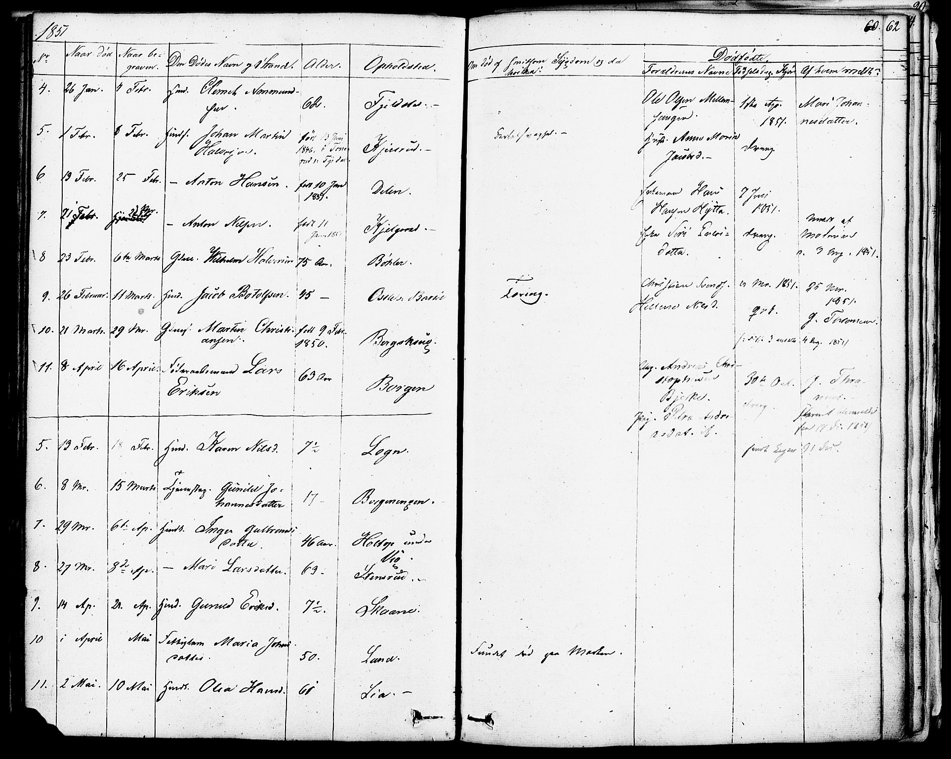 Enebakk prestekontor Kirkebøker, SAO/A-10171c/F/Fa/L0013: Parish register (official) no. I 13, 1832-1882, p. 60