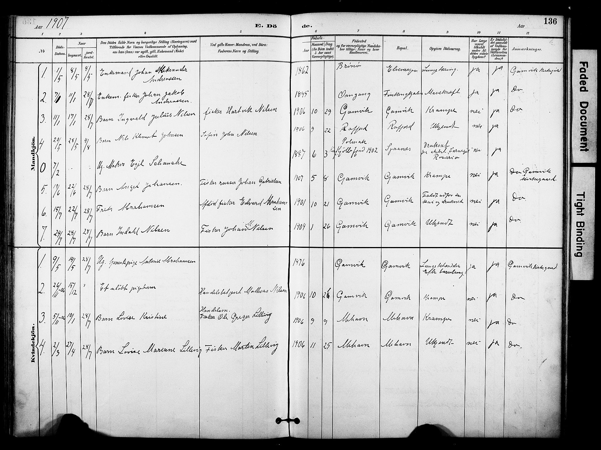 Tana sokneprestkontor, SATØ/S-1334/H/Ha/L0006kirke: Parish register (official) no. 6, 1892-1908, p. 136