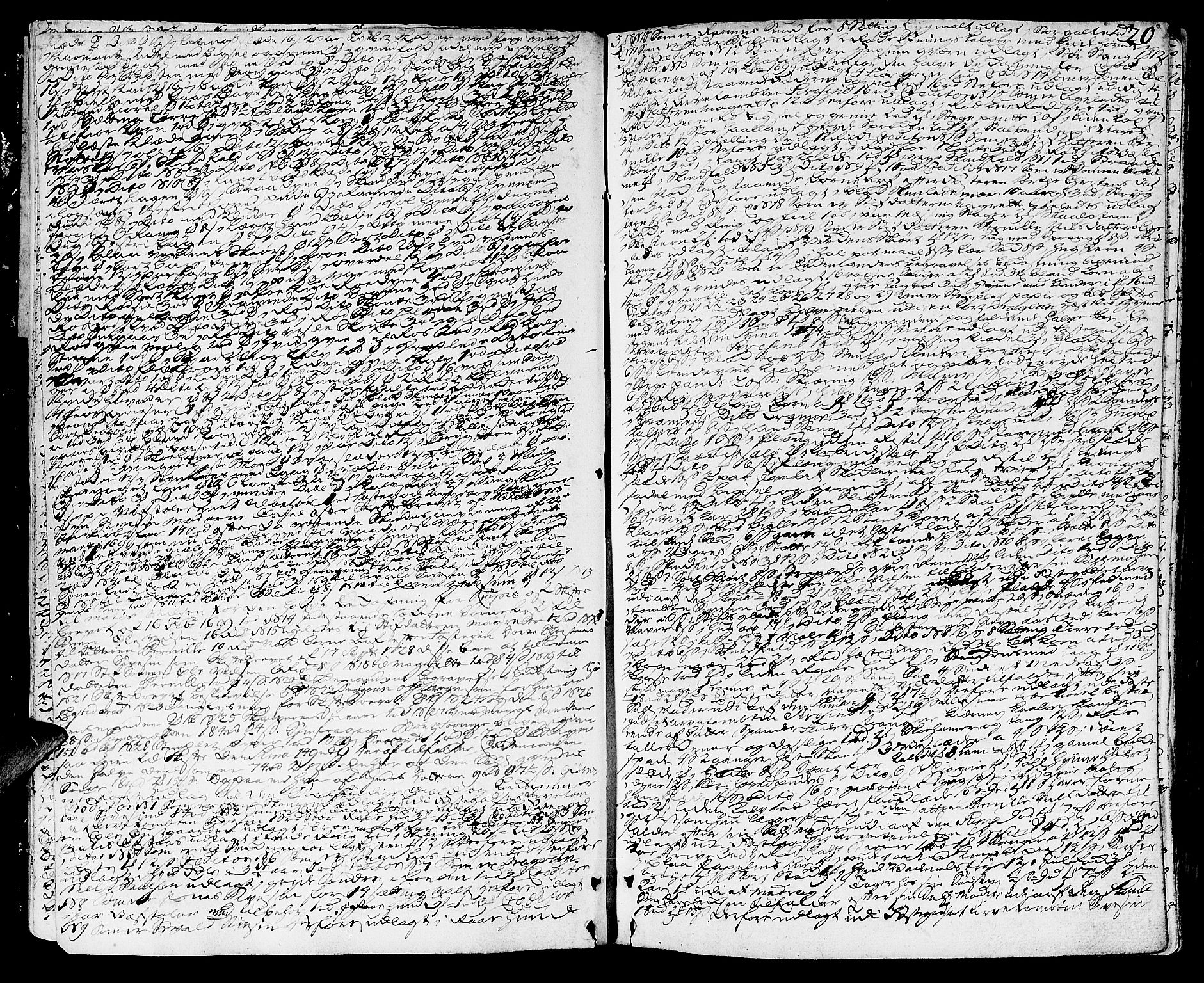 Toten tingrett, AV/SAH-TING-006/J/Ja/L0008: Skifteprotokoll, 1737-1756, p. 19b-20a