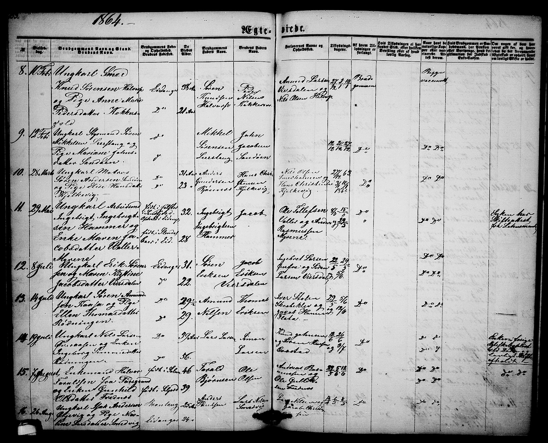 Eidanger kirkebøker, AV/SAKO-A-261/G/Ga/L0001: Parish register (copy) no. 1, 1863-1878, p. 153