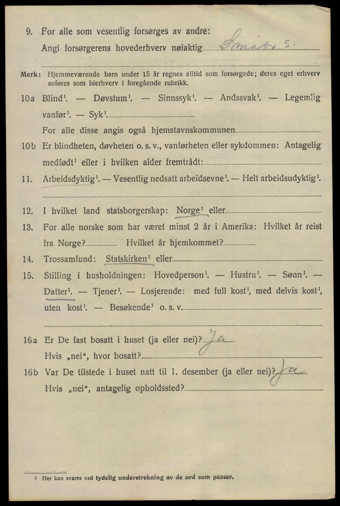 SAO, 1920 census for Nes, 1920, p. 7635