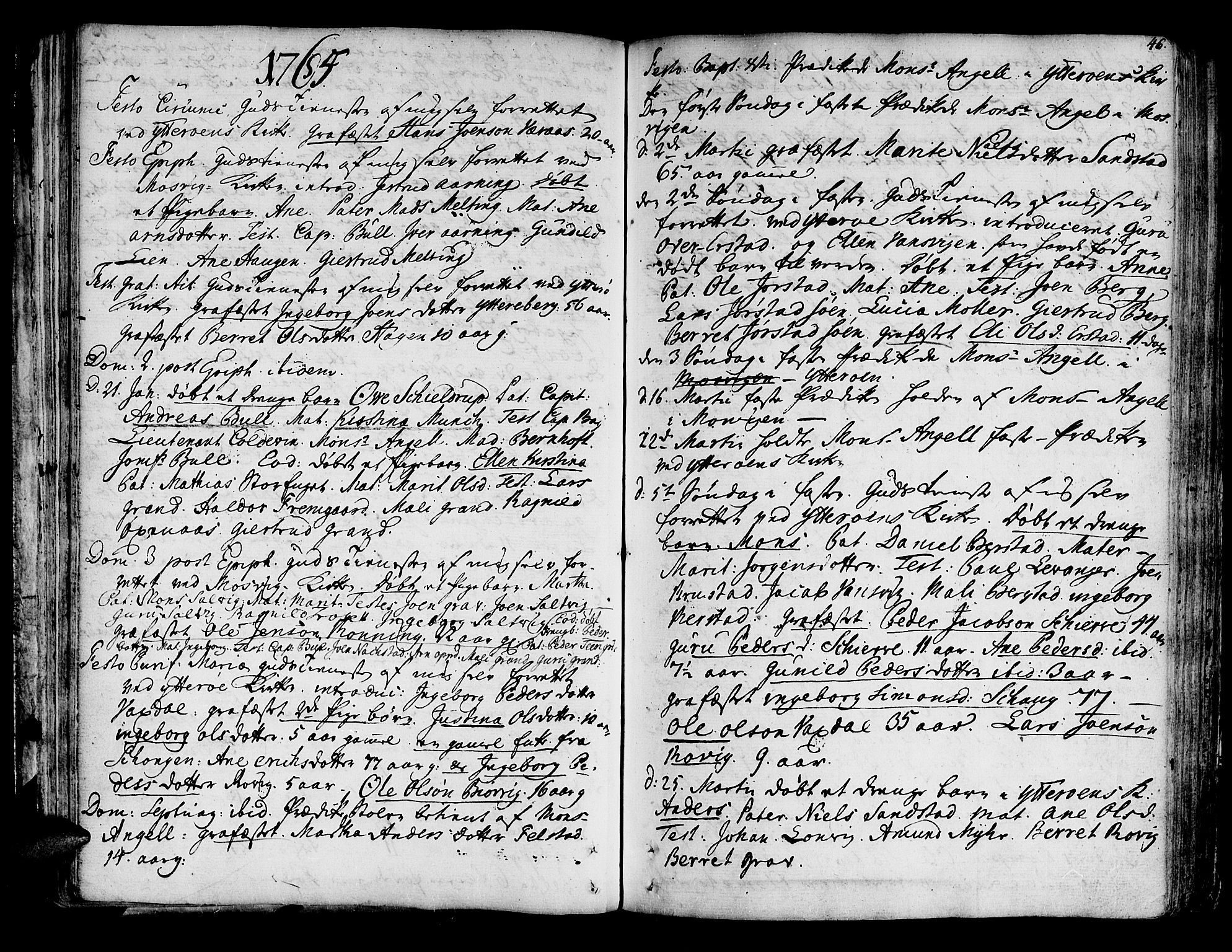 Ministerialprotokoller, klokkerbøker og fødselsregistre - Nord-Trøndelag, SAT/A-1458/722/L0216: Parish register (official) no. 722A03, 1756-1816, p. 46