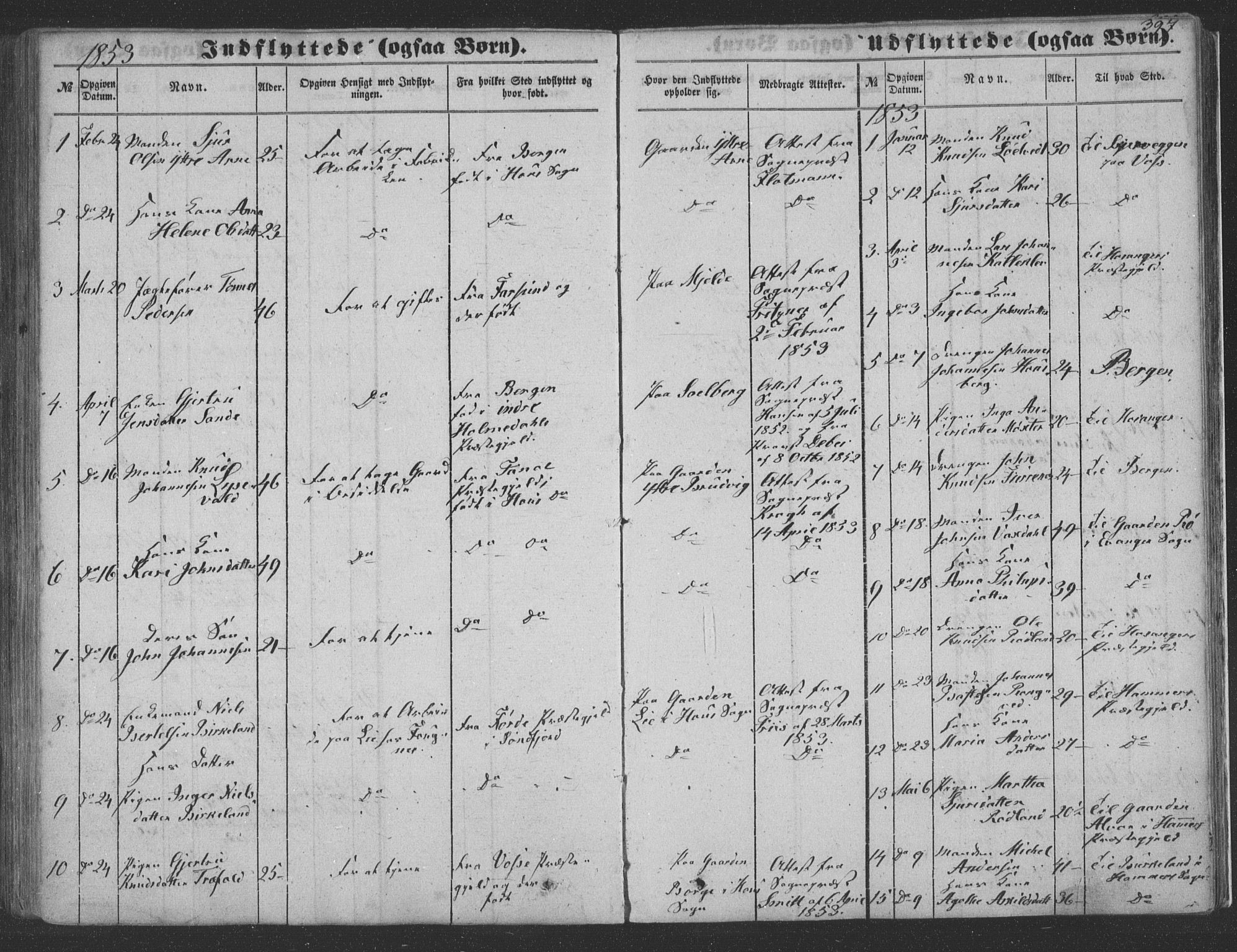 Haus sokneprestembete, SAB/A-75601/H/Haa: Parish register (official) no. A 16 II, 1848-1857, p. 397