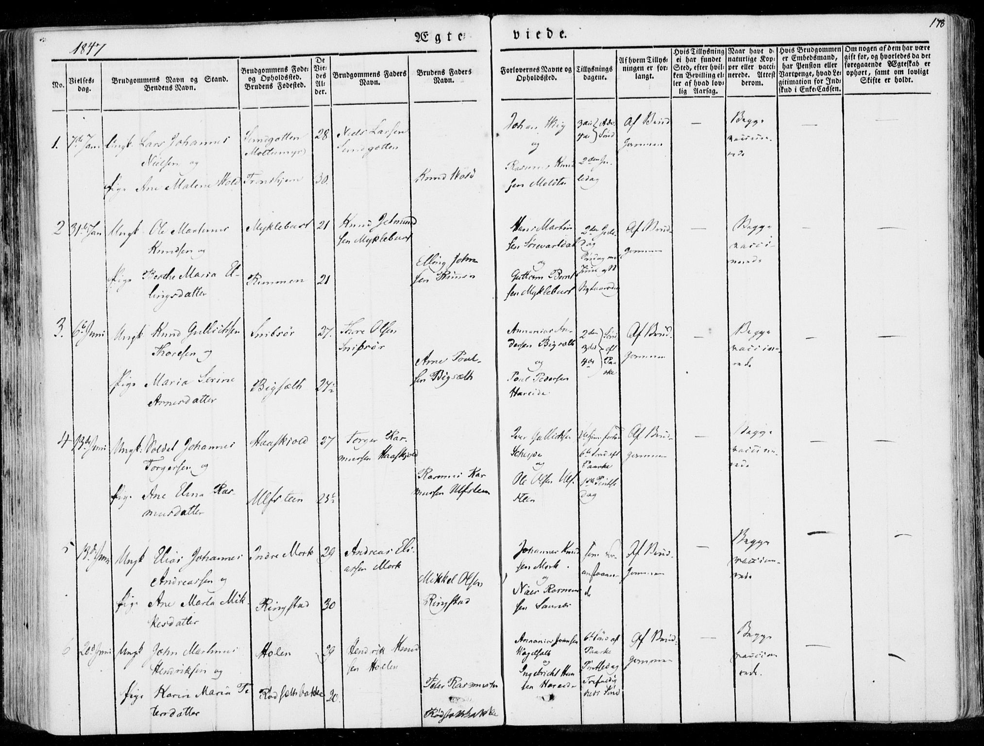 Ministerialprotokoller, klokkerbøker og fødselsregistre - Møre og Romsdal, AV/SAT-A-1454/509/L0104: Parish register (official) no. 509A02, 1833-1847, p. 178