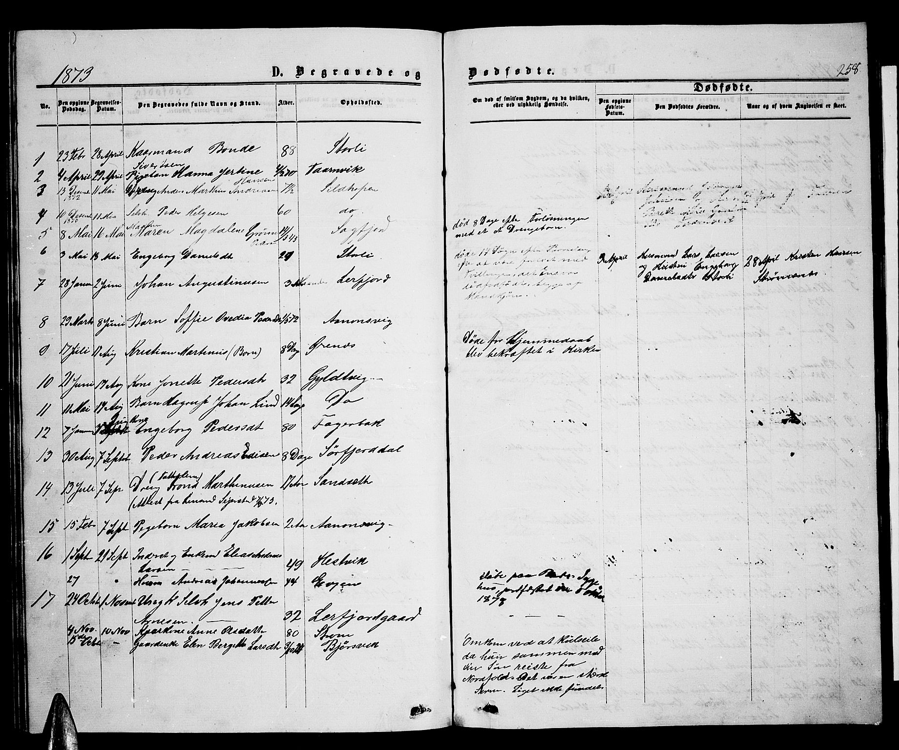 Ministerialprotokoller, klokkerbøker og fødselsregistre - Nordland, AV/SAT-A-1459/853/L0775: Parish register (copy) no. 853C03, 1859-1877, p. 258