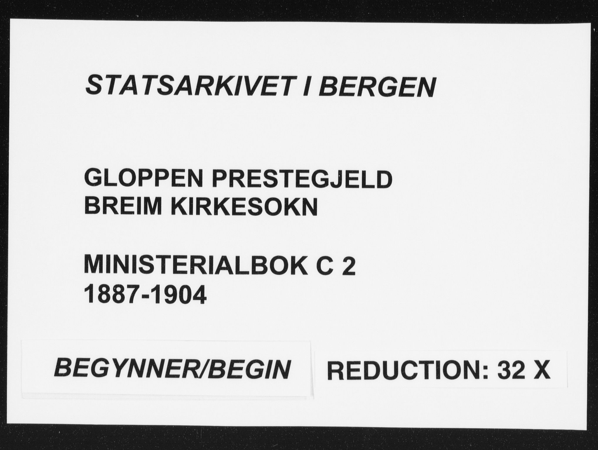 Gloppen sokneprestembete, SAB/A-80101/H/Haa/Haac/L0002: Parish register (official) no. C  2, 1887-1904