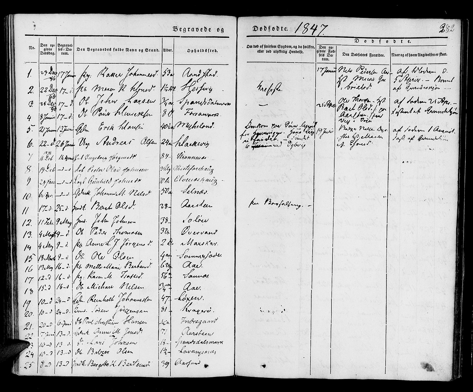 Ibestad sokneprestembete, AV/SATØ-S-0077/H/Ha/Haa/L0006kirke: Parish register (official) no. 6, 1837-1850, p. 282