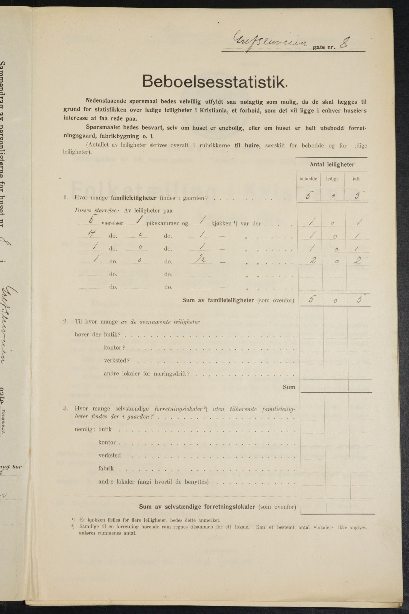 OBA, Municipal Census 1914 for Kristiania, 1914, p. 29664