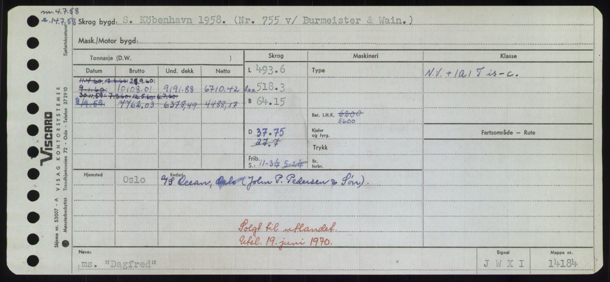 Sjøfartsdirektoratet med forløpere, Skipsmålingen, RA/S-1627/H/Hd/L0008: Fartøy, C-D, p. 321