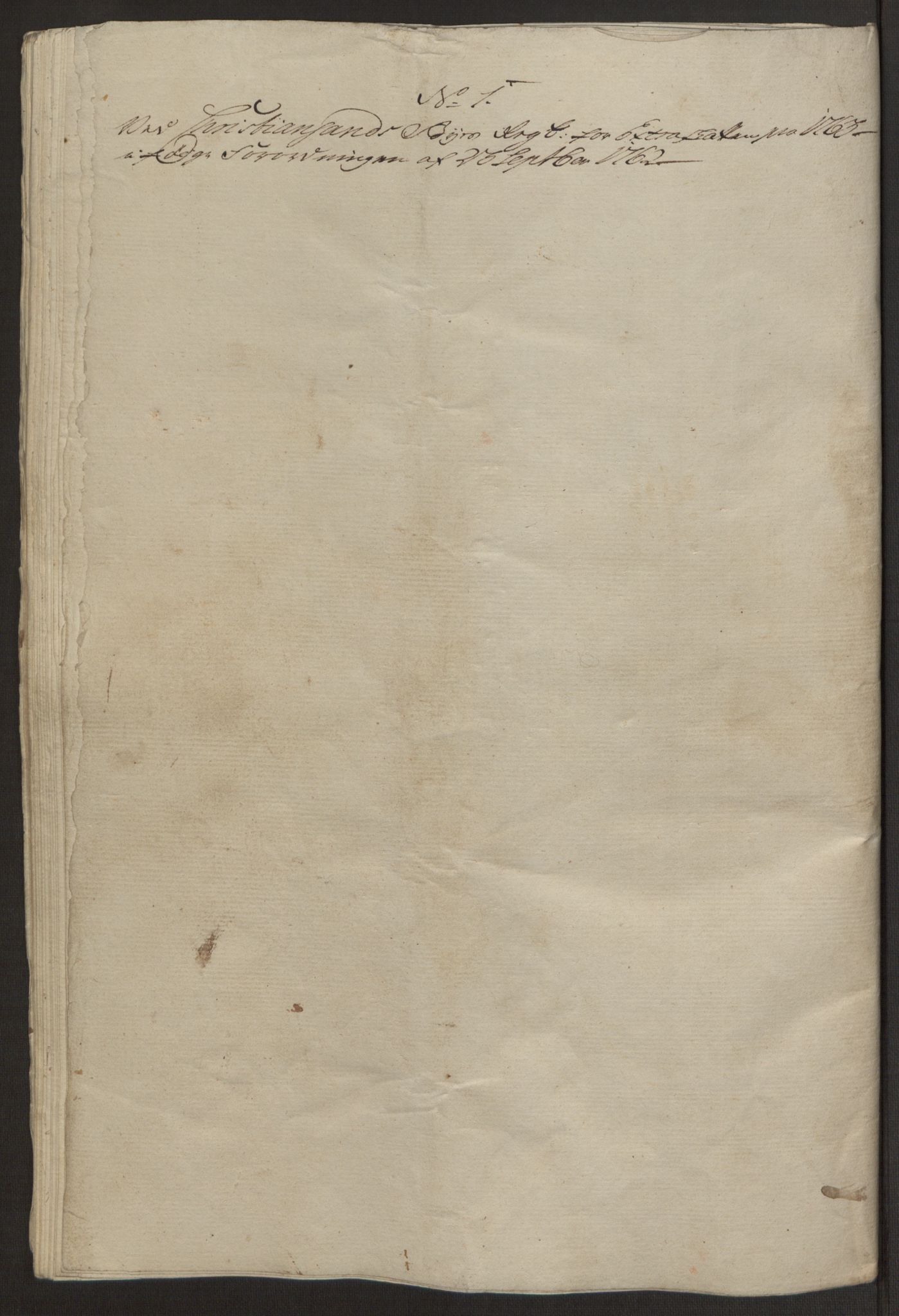 Rentekammeret inntil 1814, Reviderte regnskaper, Byregnskaper, RA/EA-4066/R/Rm/L0265/0001: [M6] Kontribusjonsregnskap / Ekstraskatt, 1762-1764, p. 110