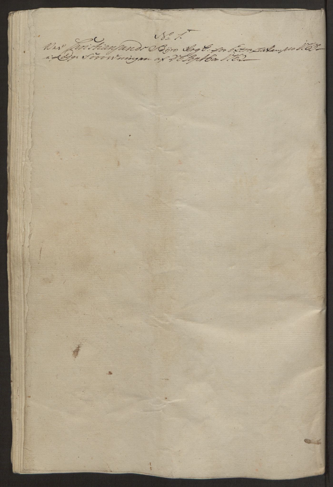 Rentekammeret inntil 1814, Reviderte regnskaper, Byregnskaper, AV/RA-EA-4066/R/Rm/L0265/0001: [M6] Kontribusjonsregnskap / Ekstraskatt, 1762-1764, p. 110