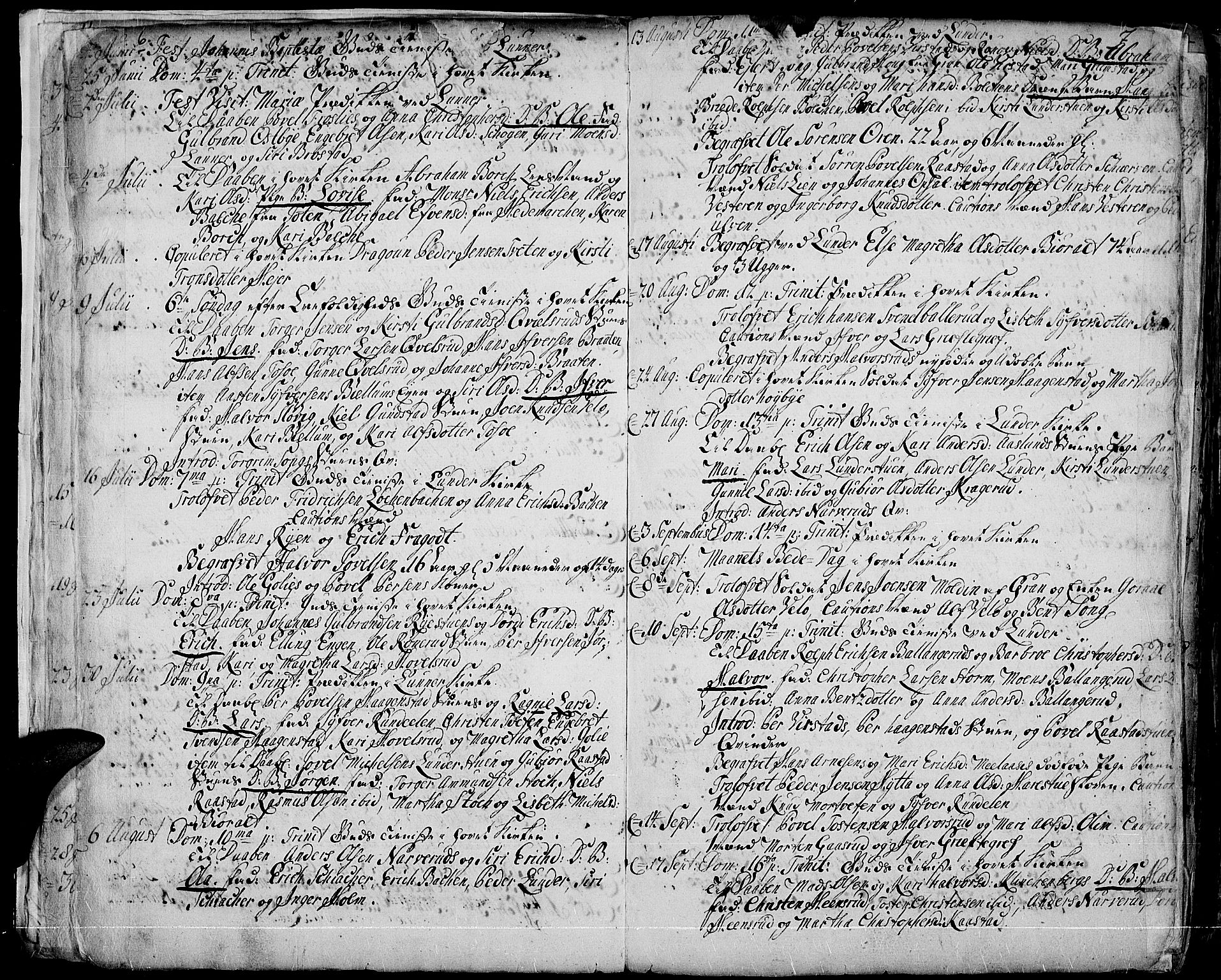 Jevnaker prestekontor, SAH/PREST-116/H/Ha/Haa/L0003: Parish register (official) no. 3, 1752-1799, p. 6-7