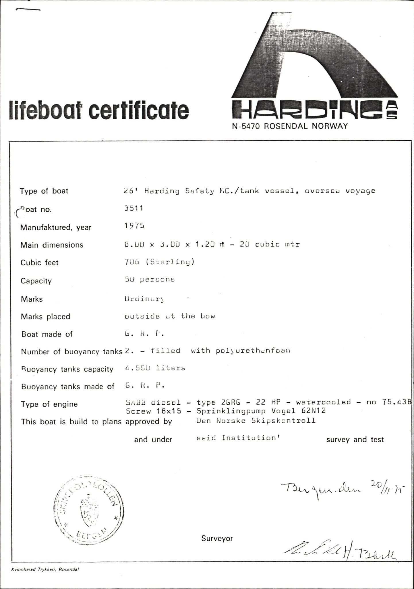 Pa 1503 - Stavanger Drilling AS, AV/SAST-A-101906/2/E/Eb/Eba/L0007: Sak og korrespondanse, 1975-1980