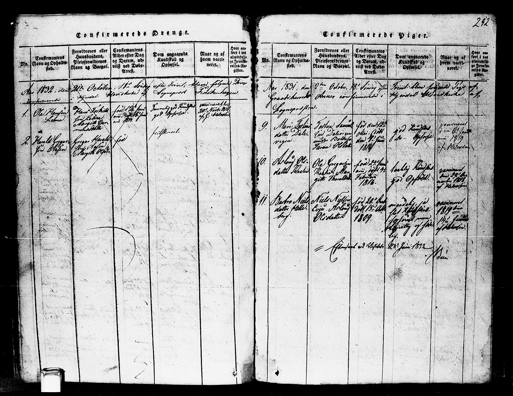 Gransherad kirkebøker, SAKO/A-267/F/Fa/L0001: Parish register (official) no. I 1, 1815-1843, p. 252