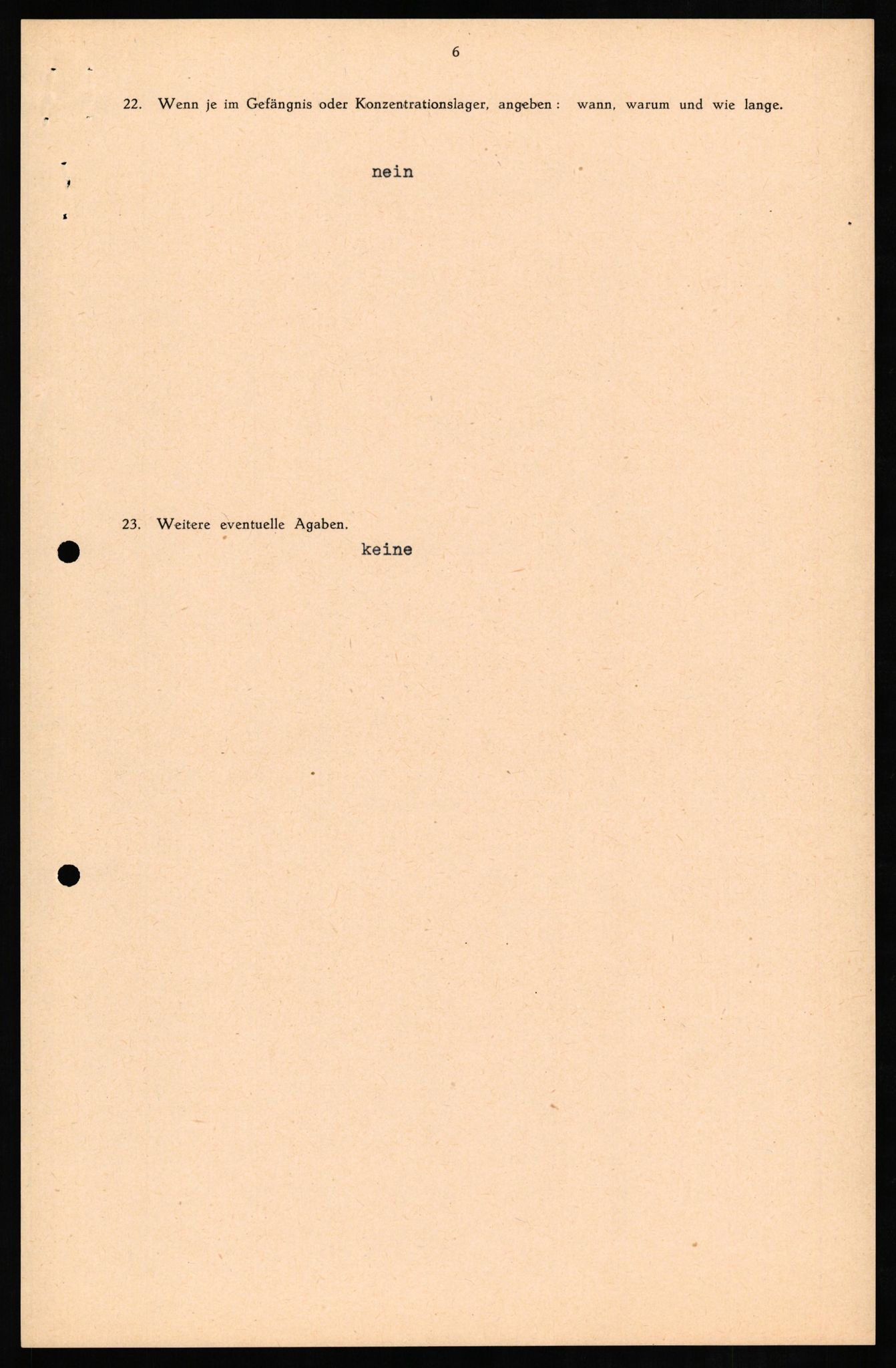 Forsvaret, Forsvarets overkommando II, AV/RA-RAFA-3915/D/Db/L0012: CI Questionaires. Tyske okkupasjonsstyrker i Norge. Tyskere., 1945-1946, p. 60