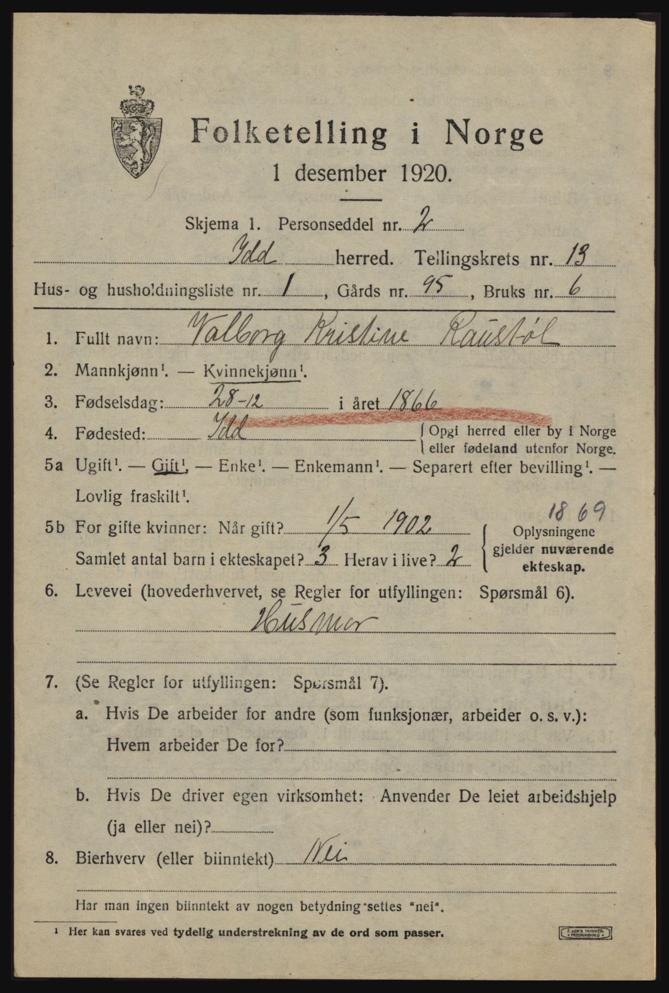 SAO, 1920 census for Idd, 1920, p. 12593