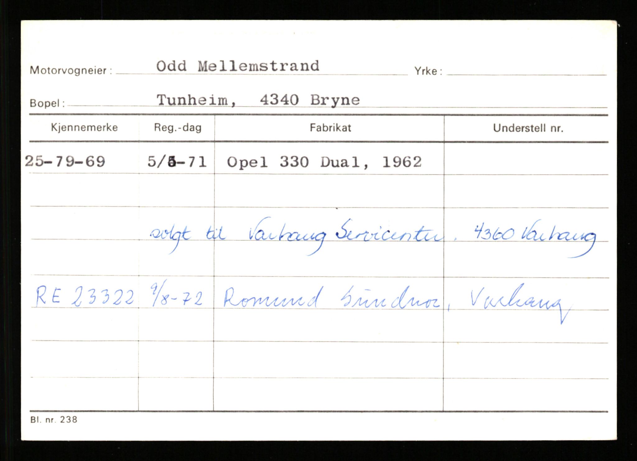 Stavanger trafikkstasjon, AV/SAST-A-101942/0/G/L0011: Registreringsnummer: 240000 - 363477, 1930-1971, p. 613