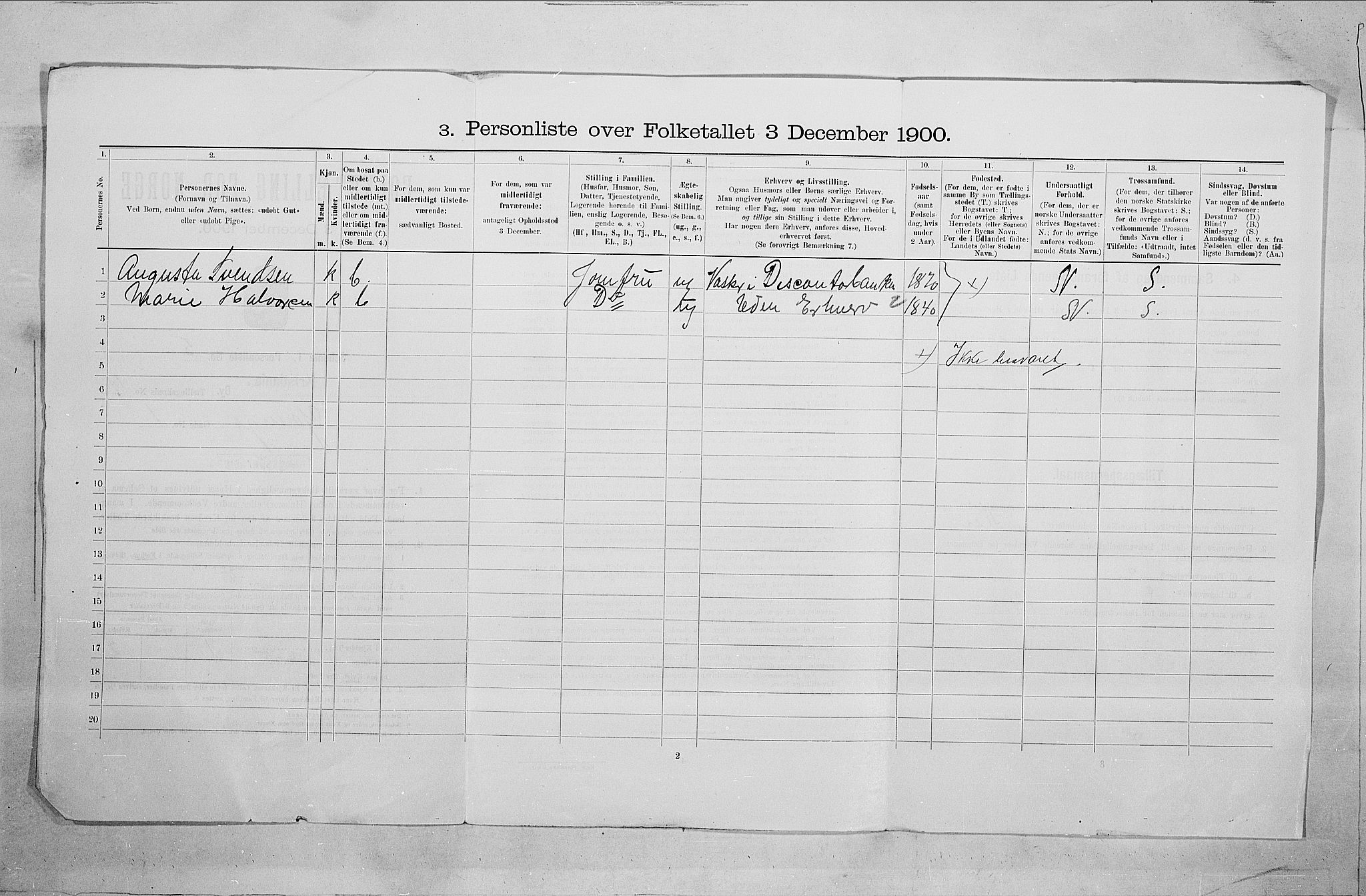 SAO, 1900 census for Kristiania, 1900, p. 114893