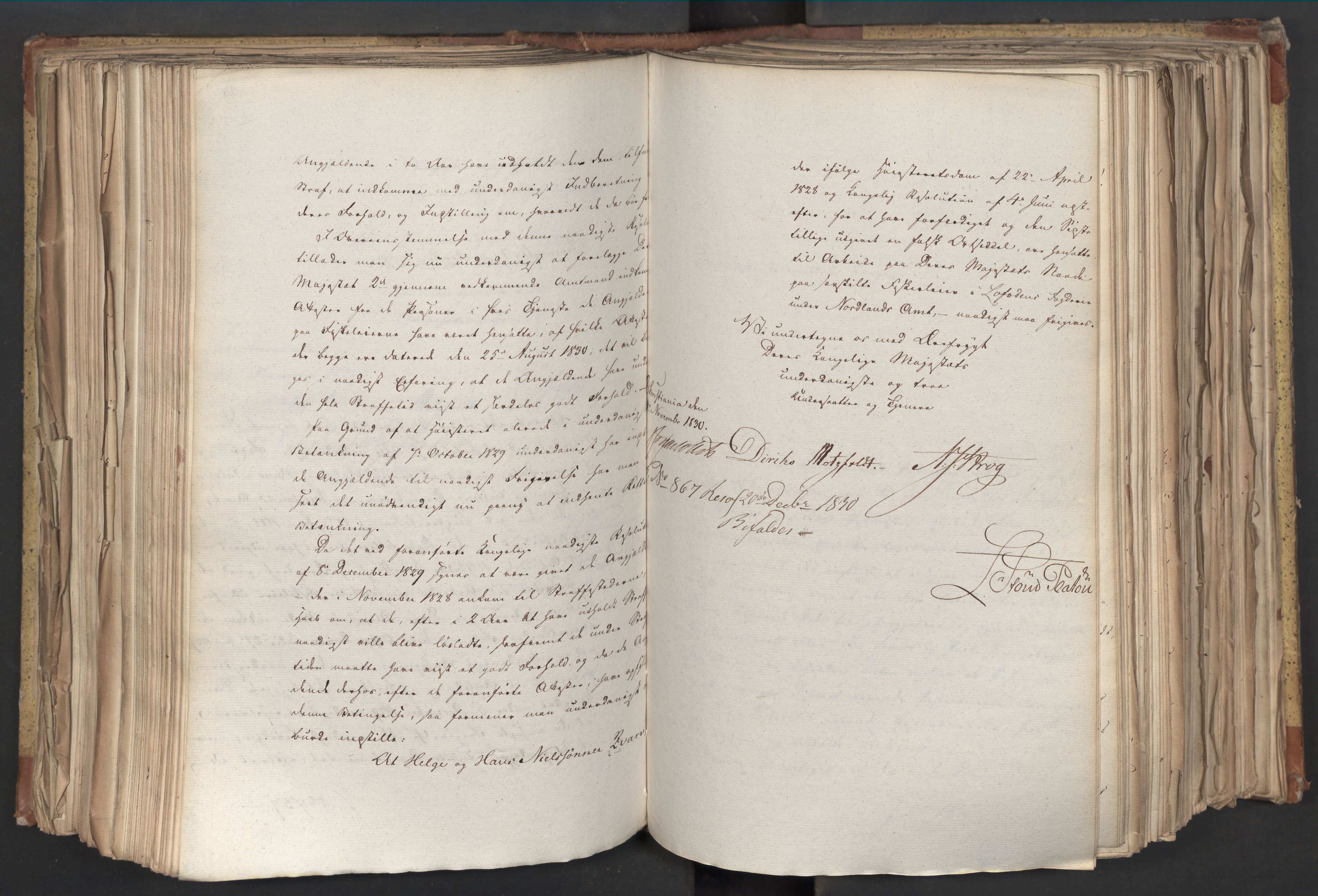 Statsrådsavdelingen i Stockholm, AV/RA-S-1003/D/Da/L0068: Regjeringsinnstillinger nr. 660-876, 1830, p. 345