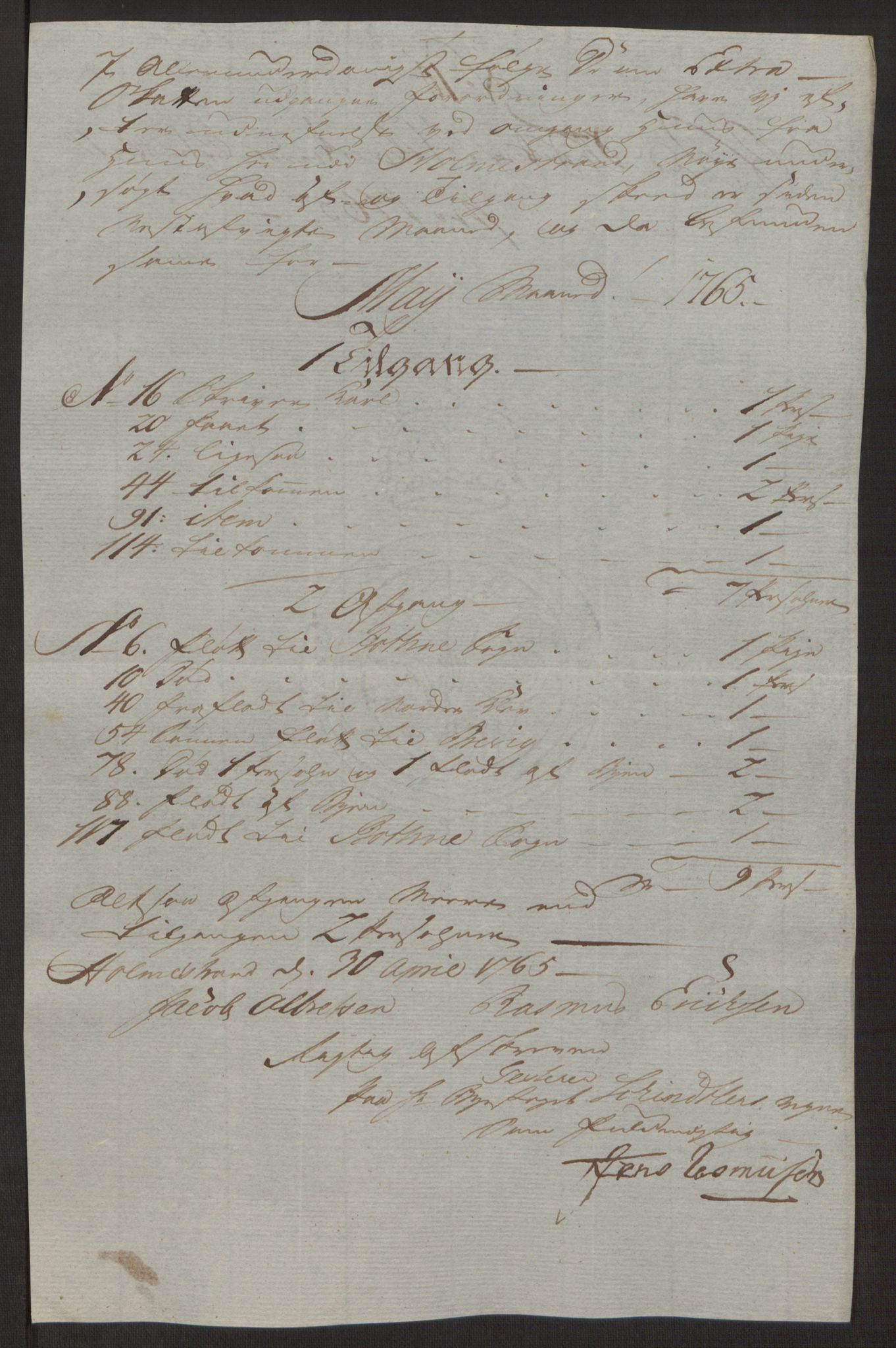 Rentekammeret inntil 1814, Reviderte regnskaper, Byregnskaper, AV/RA-EA-4066/R/Rh/L0163/0001: [H4] Kontribusjonsregnskap / Ekstraskatt, Holmestrand, 1762-1772, p. 216