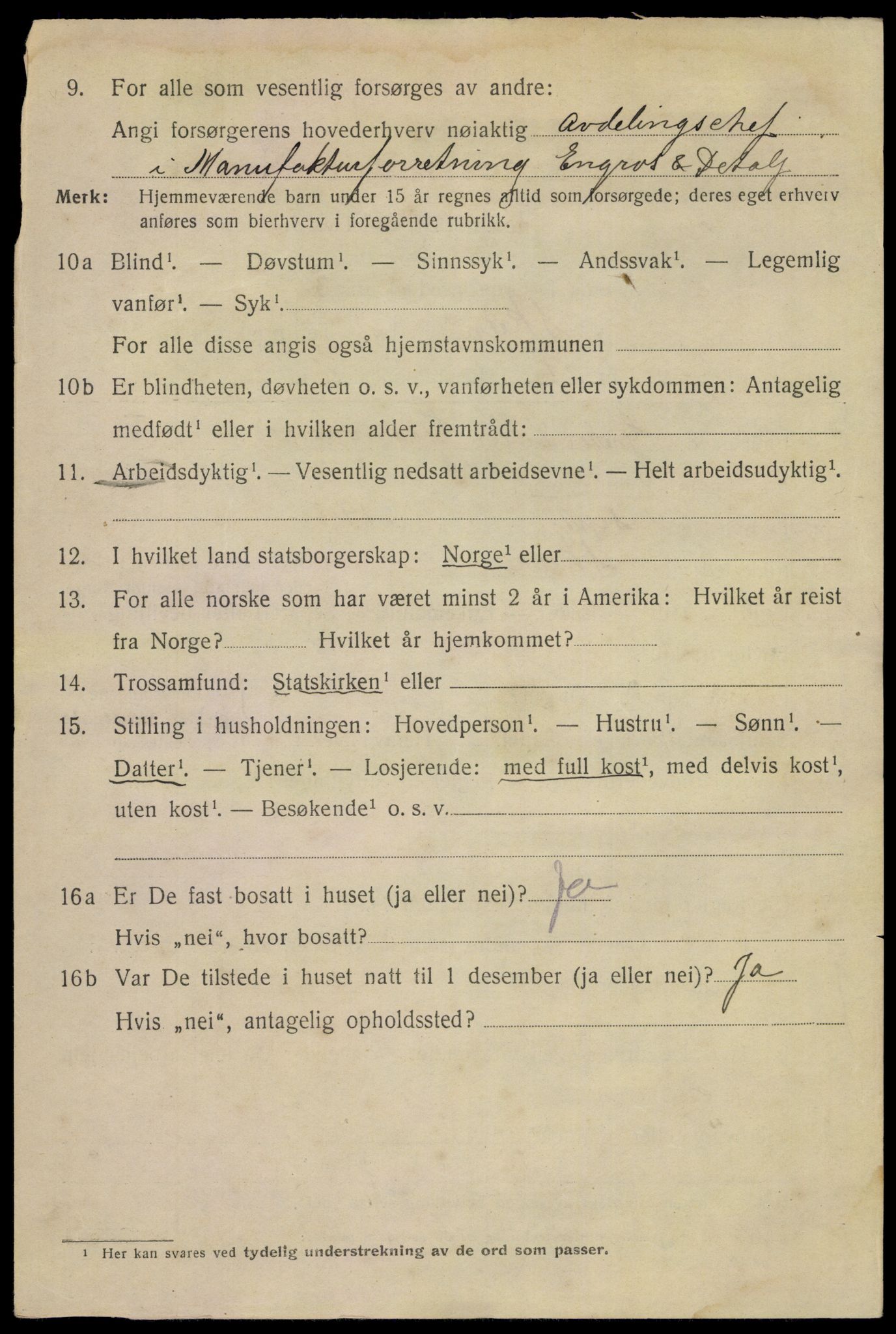 SAKO, 1920 census for Skien, 1920, p. 21831