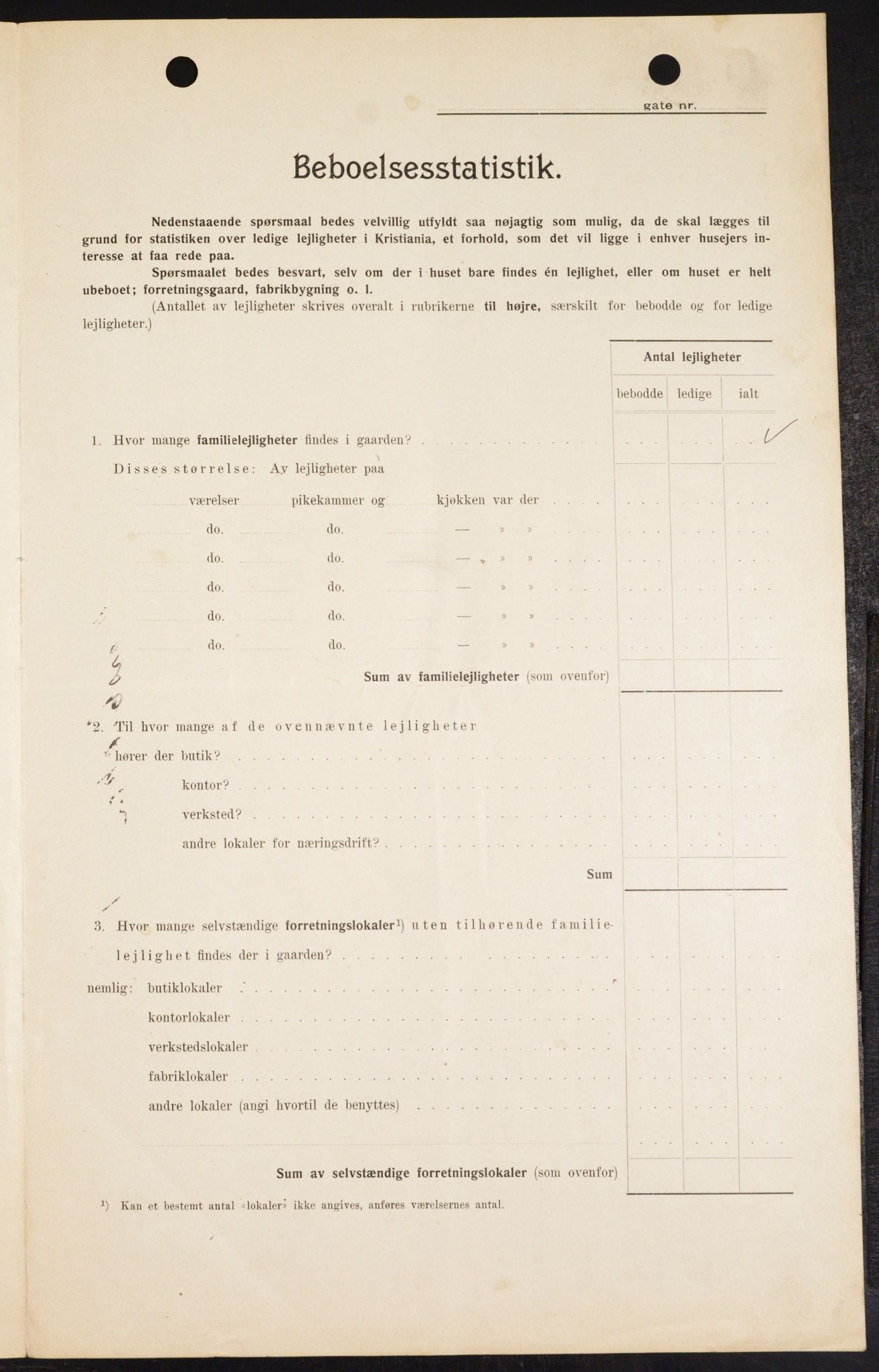 OBA, Municipal Census 1909 for Kristiania, 1909, p. 28