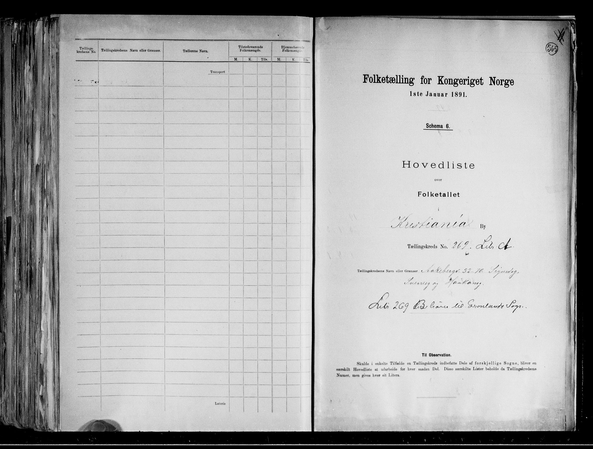 RA, 1891 census for 0301 Kristiania, 1891, p. 160864