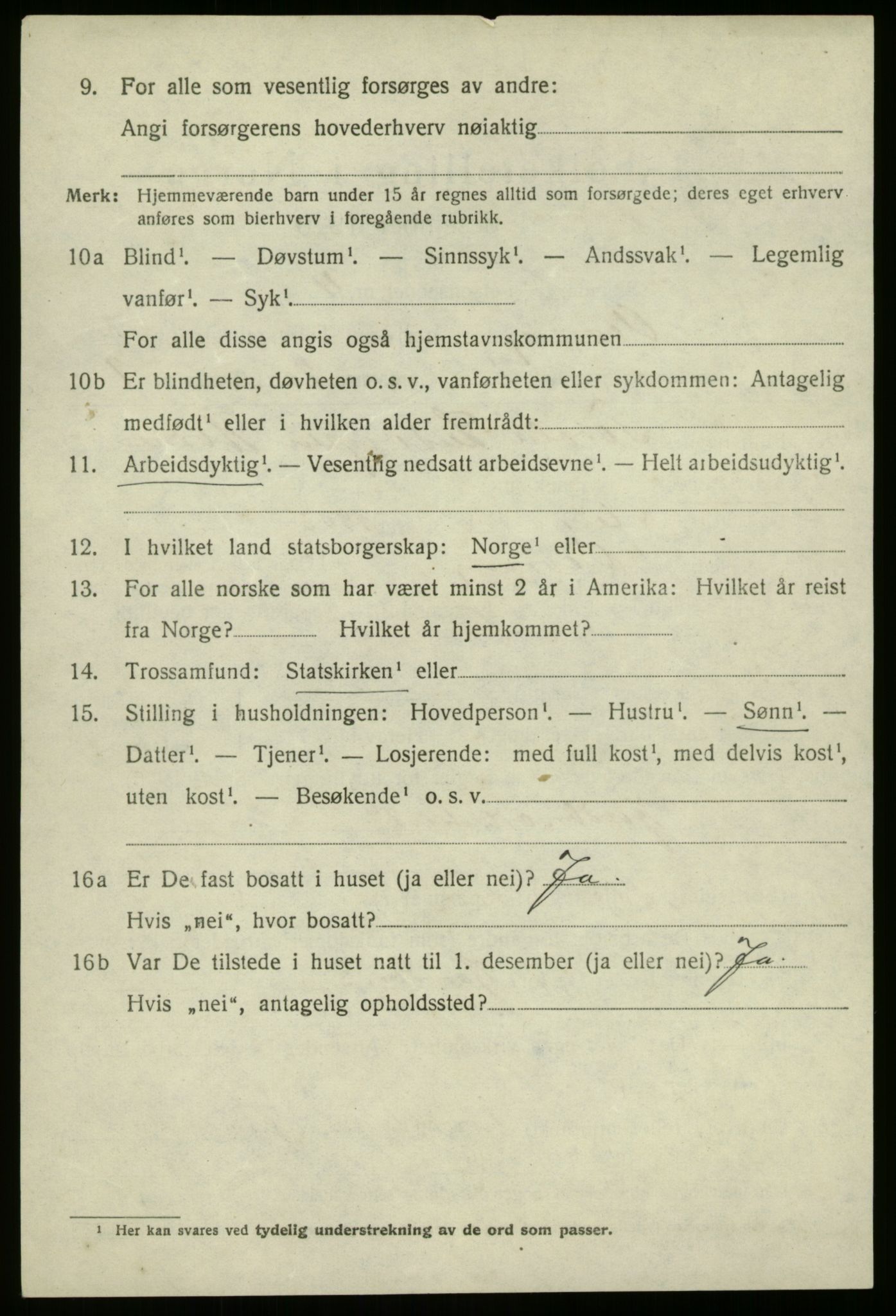 SAB, 1920 census for Vevring, 1920, p. 1551