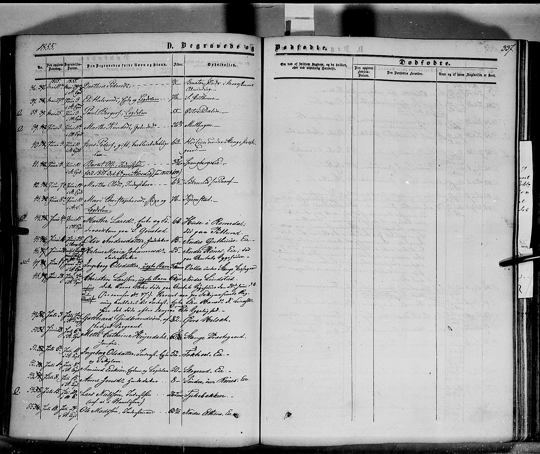 Stange prestekontor, SAH/PREST-002/K/L0012: Parish register (official) no. 12, 1852-1862, p. 337