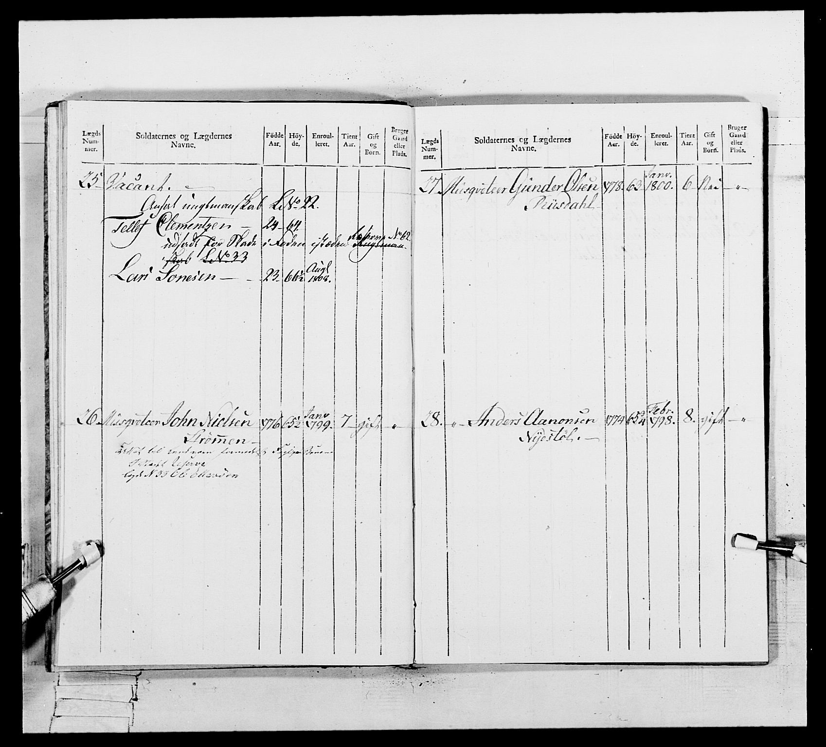 Generalitets- og kommissariatskollegiet, Det kongelige norske kommissariatskollegium, AV/RA-EA-5420/E/Eh/L0109: Vesterlenske nasjonale infanteriregiment, 1806, p. 280