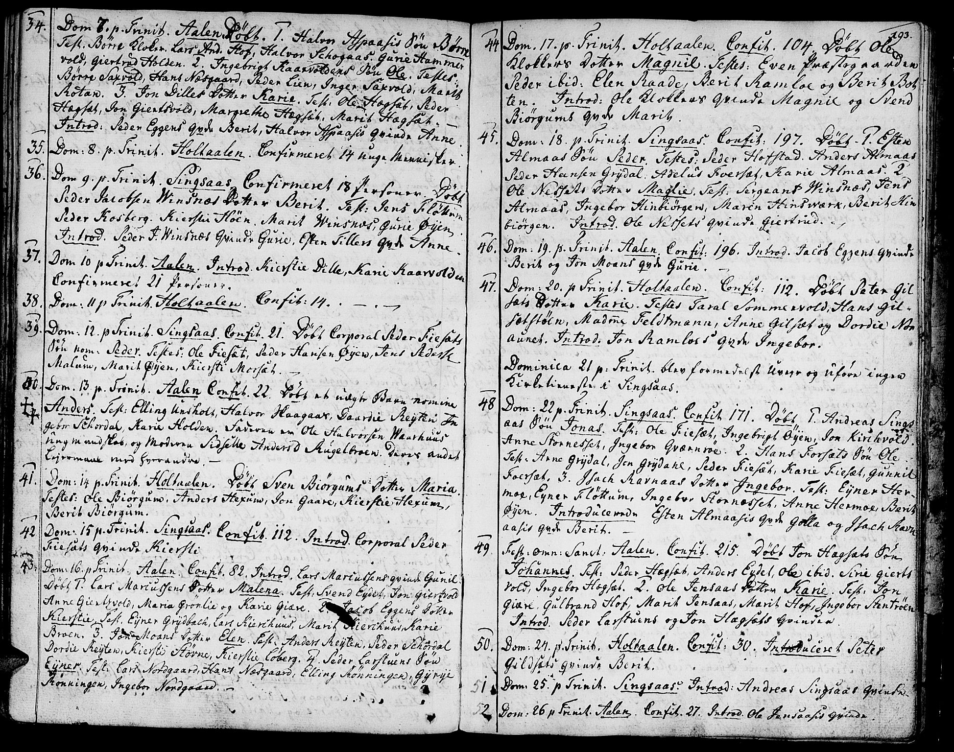 Ministerialprotokoller, klokkerbøker og fødselsregistre - Sør-Trøndelag, SAT/A-1456/685/L0952: Parish register (official) no. 685A01, 1745-1804, p. 193