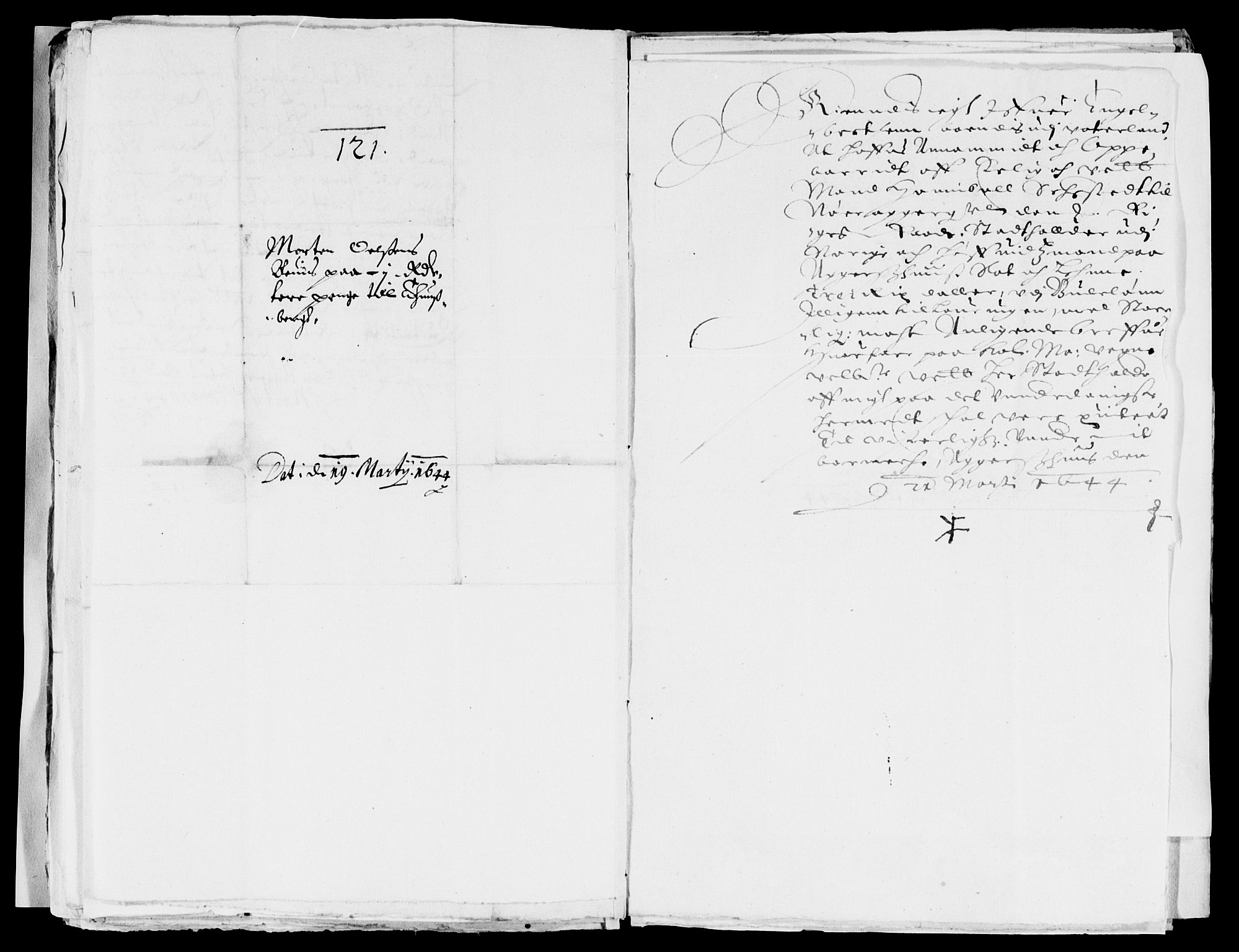 Rentekammeret inntil 1814, Reviderte regnskaper, Lensregnskaper, AV/RA-EA-5023/R/Rb/Rba/L0171: Akershus len, 1643-1644